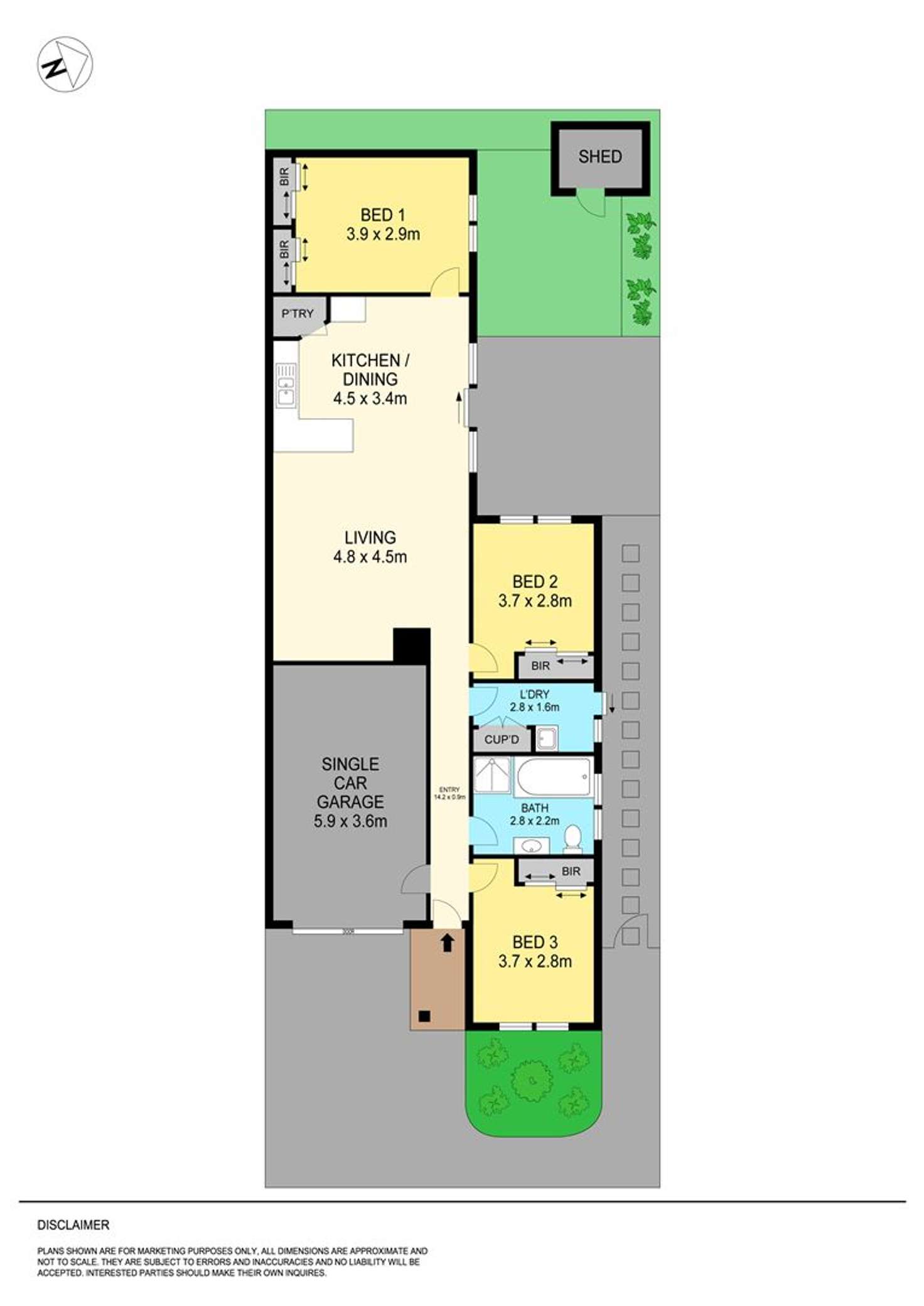 Floorplan of Homely townhouse listing, 4/130a Beverin Street, Sebastopol VIC 3356