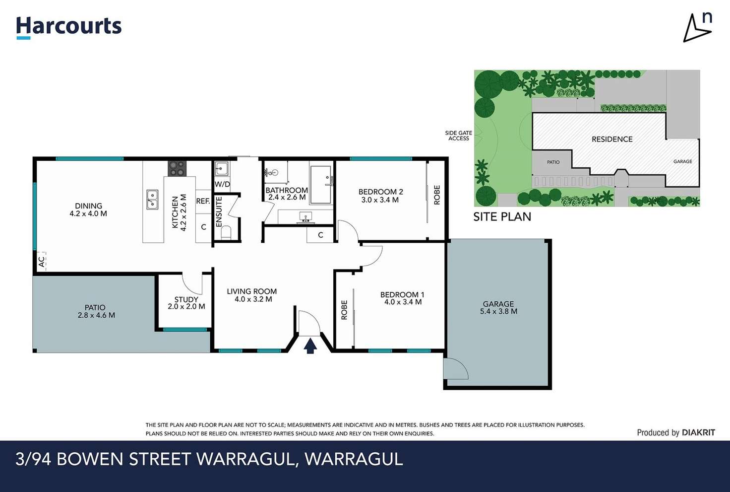 Floorplan of Homely unit listing, 3/94 Bowen Street, Warragul VIC 3820