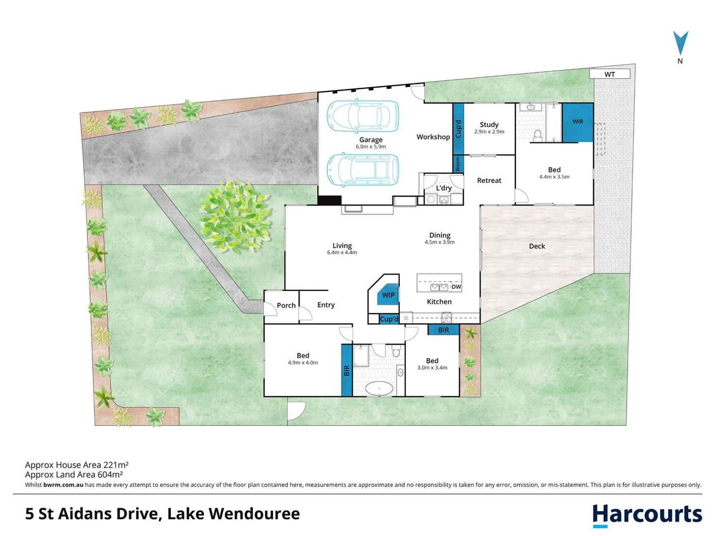 Floorplan of Homely house listing, 5 St Aidans Drive, Lake Wendouree VIC 3350