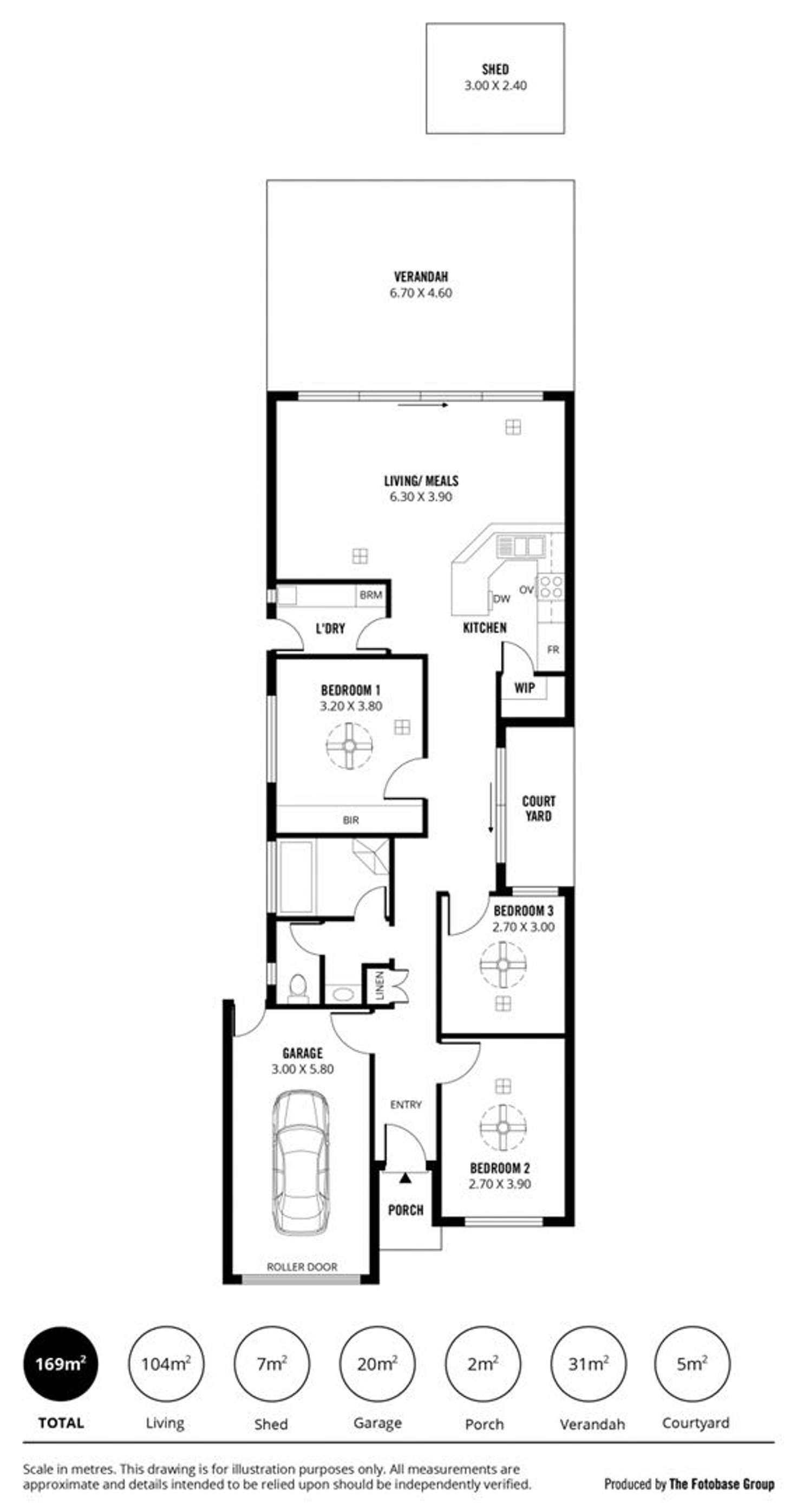 Floorplan of Homely house listing, 3 Sallis Avenue, Tranmere SA 5073