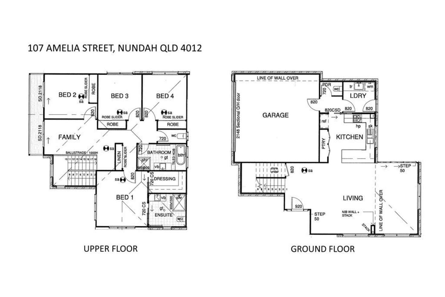 Floorplan of Homely townhouse listing, 107 Amelia Street, Nundah QLD 4012