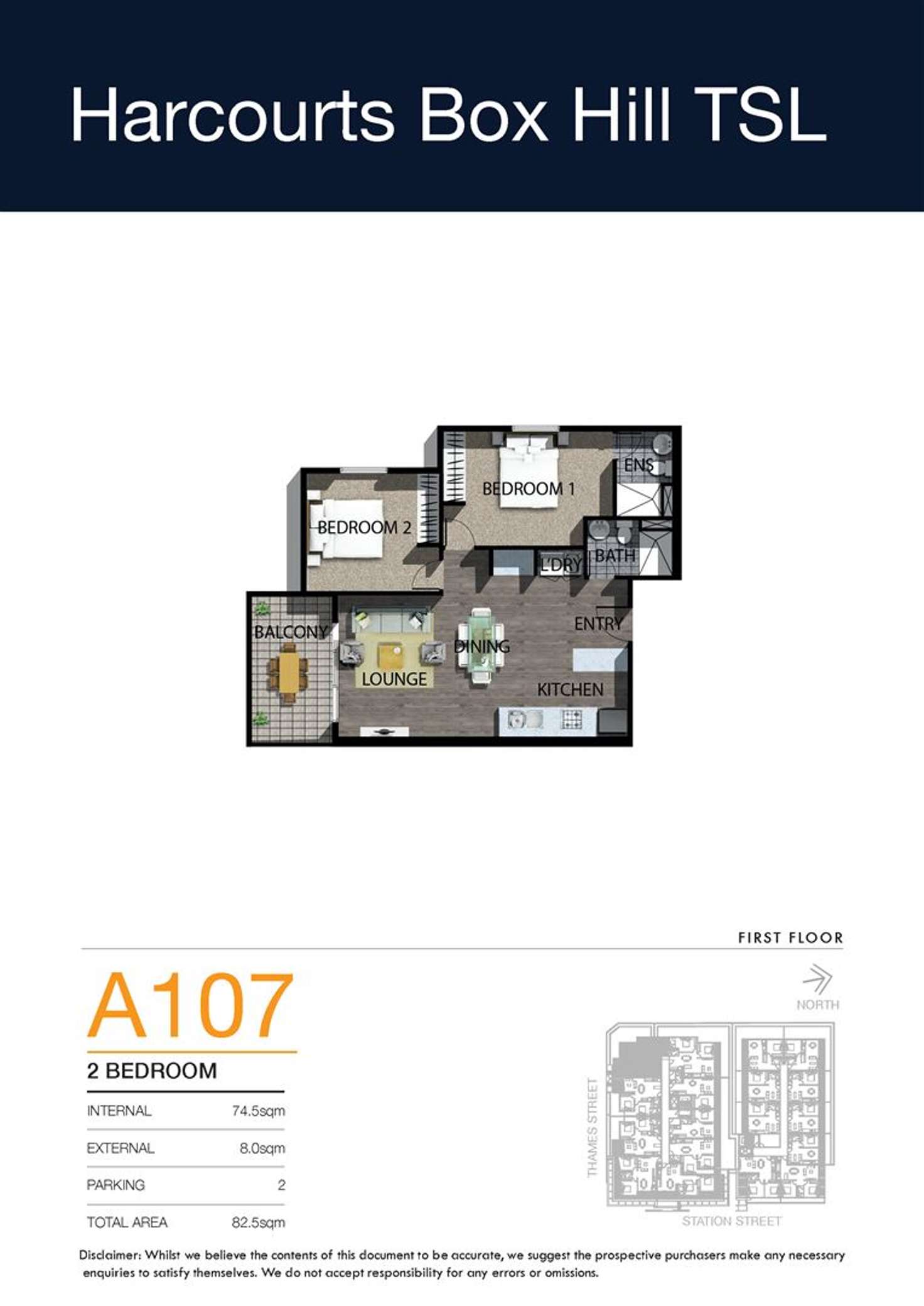 Floorplan of Homely apartment listing, 107/761 Station Street, Box Hill North VIC 3129