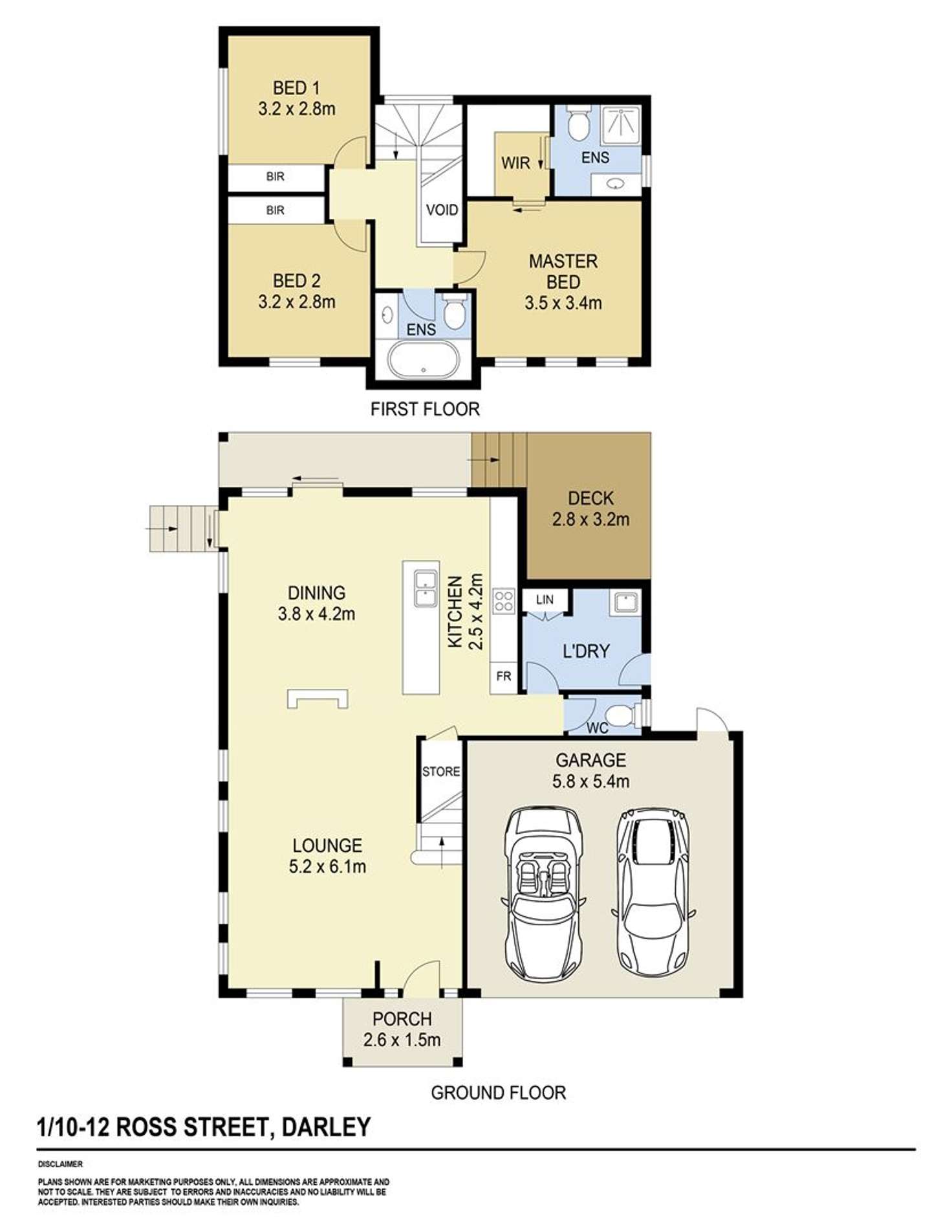 Floorplan of Homely house listing, 1/10-12 Ross Street, Darley VIC 3340