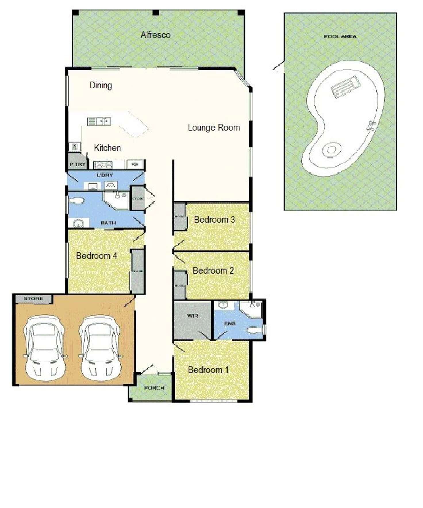 Floorplan of Homely house listing, 6 Standish Street, North Lakes QLD 4509
