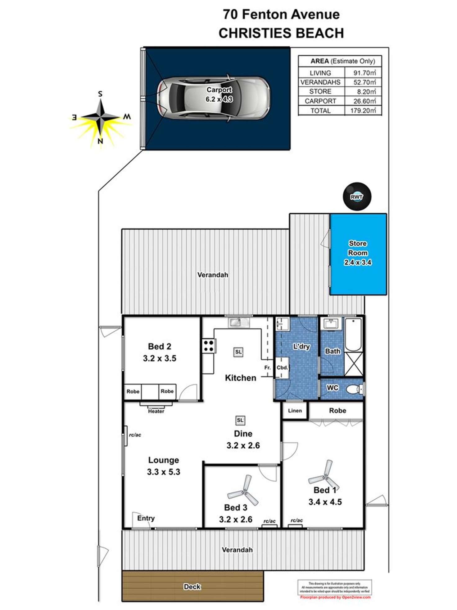 Floorplan of Homely house listing, 70 Fenton Street, Christies Beach SA 5165