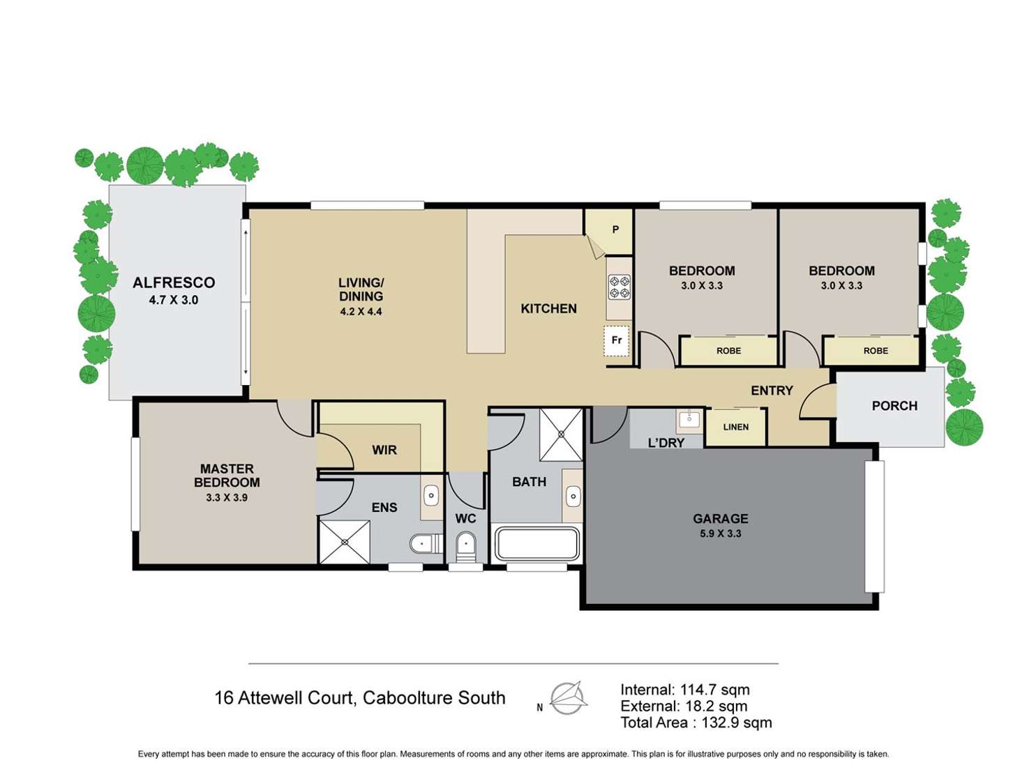 Floorplan of Homely house listing, 16 Attewell Court, Caboolture South QLD 4510