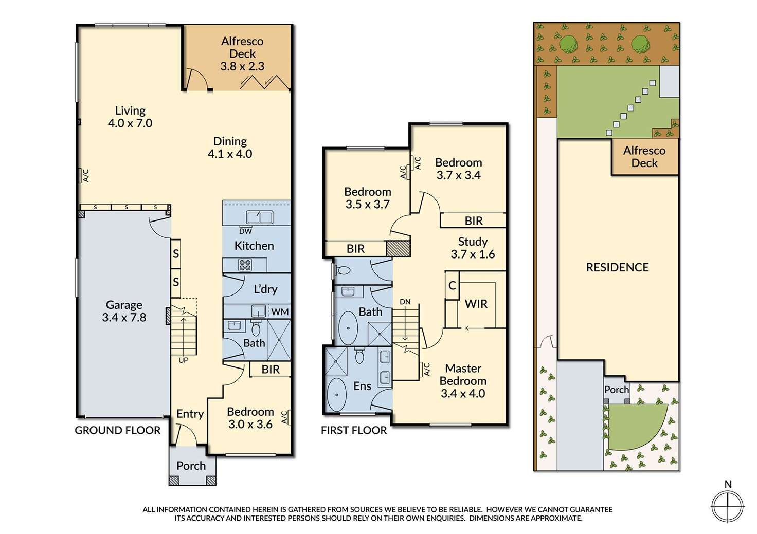 Floorplan of Homely townhouse listing, 131 Finlayson Street, Rosanna VIC 3084