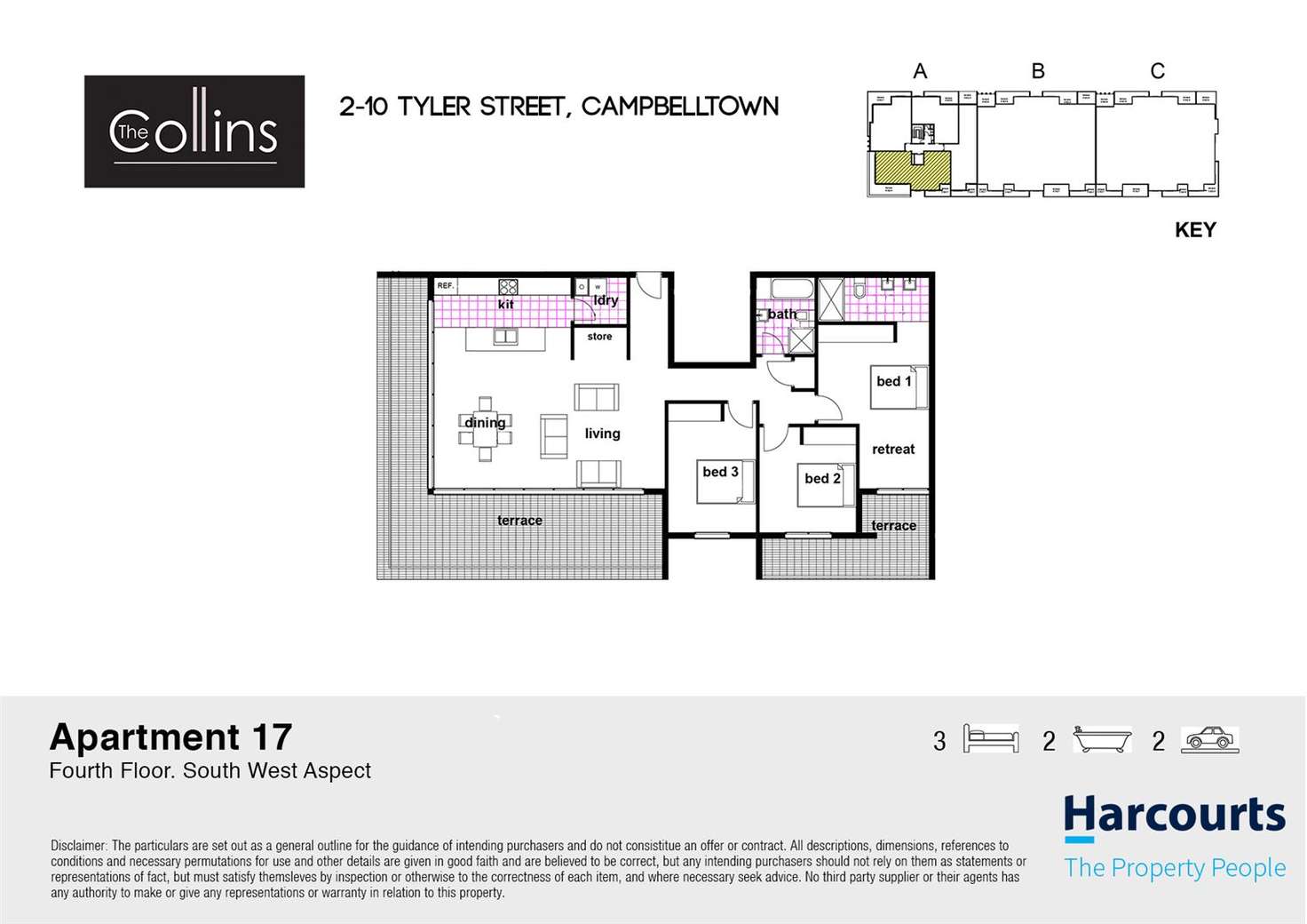 Floorplan of Homely apartment listing, 17/2-10 Tyler Street, Campbelltown NSW 2560