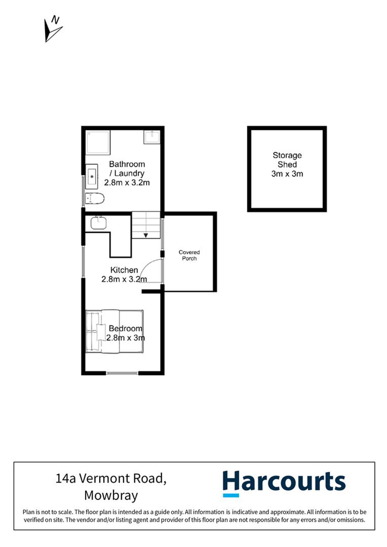 Floorplan of Homely unit listing, 14a Vermont Road, Mowbray TAS 7248