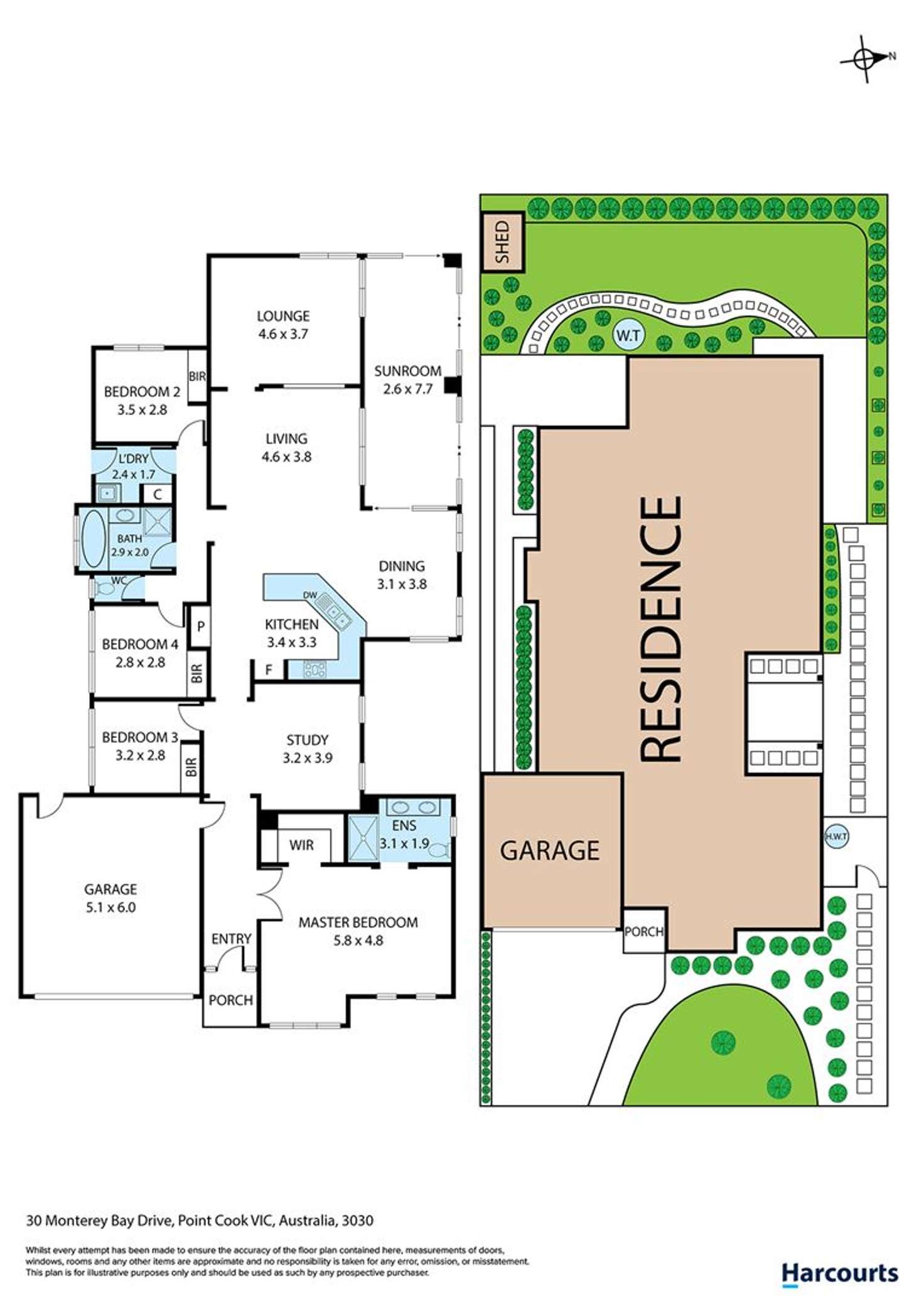 Floorplan of Homely house listing, 30 Monterey Bay Drive, Sanctuary Lakes VIC 3030