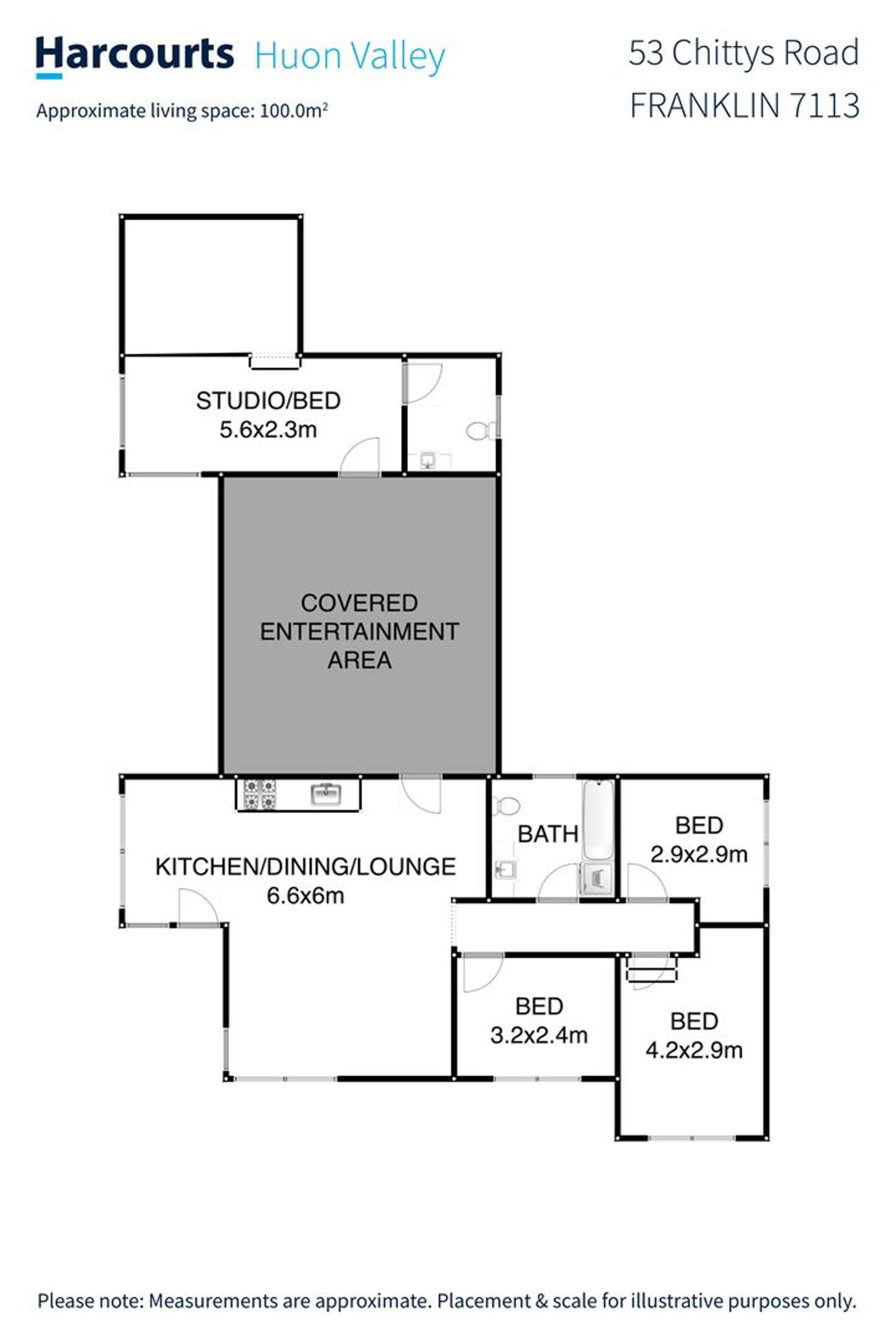 Floorplan of Homely house listing, 53 Chittys Road, Franklin TAS 7113