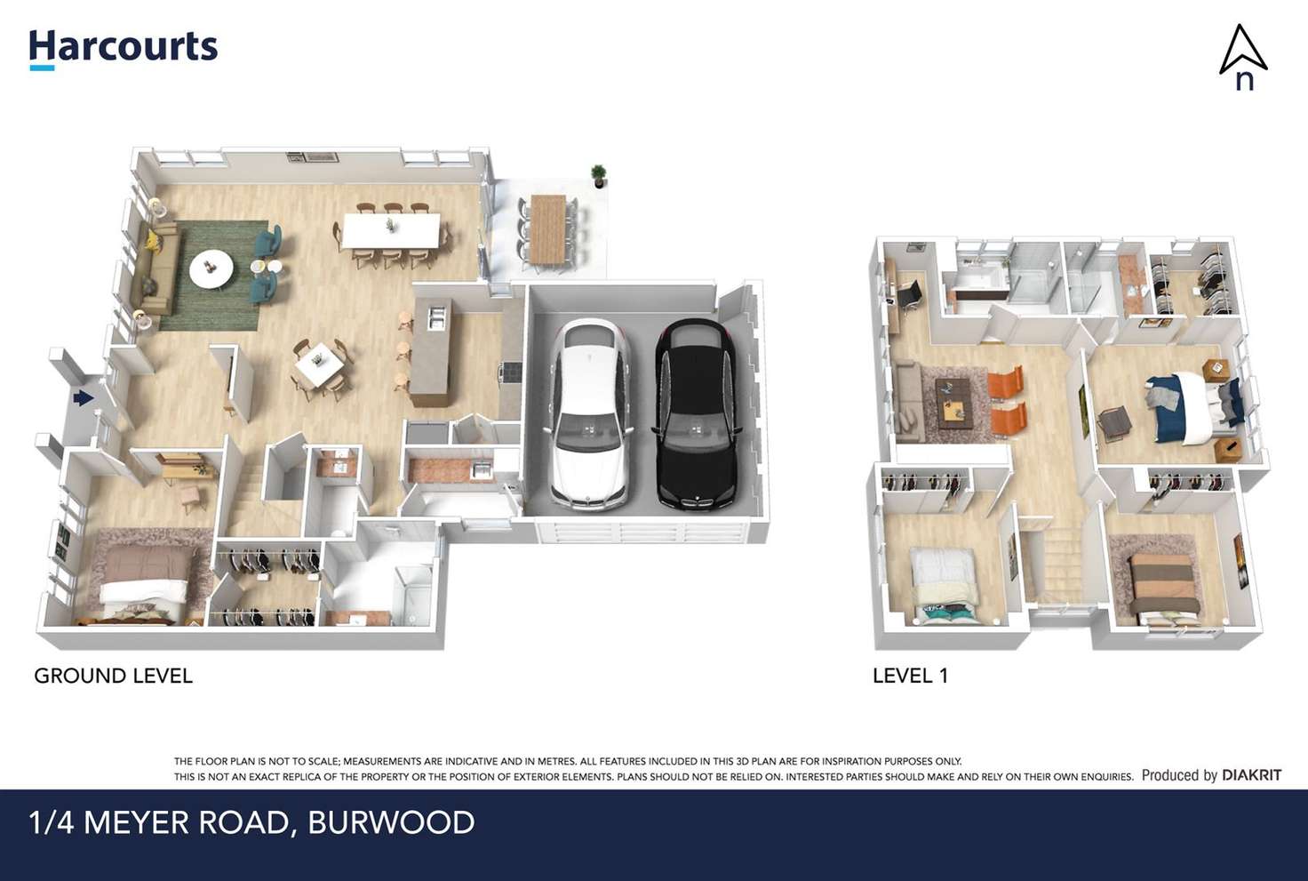 Floorplan of Homely townhouse listing, 1/4 Meyer Road, Burwood VIC 3125