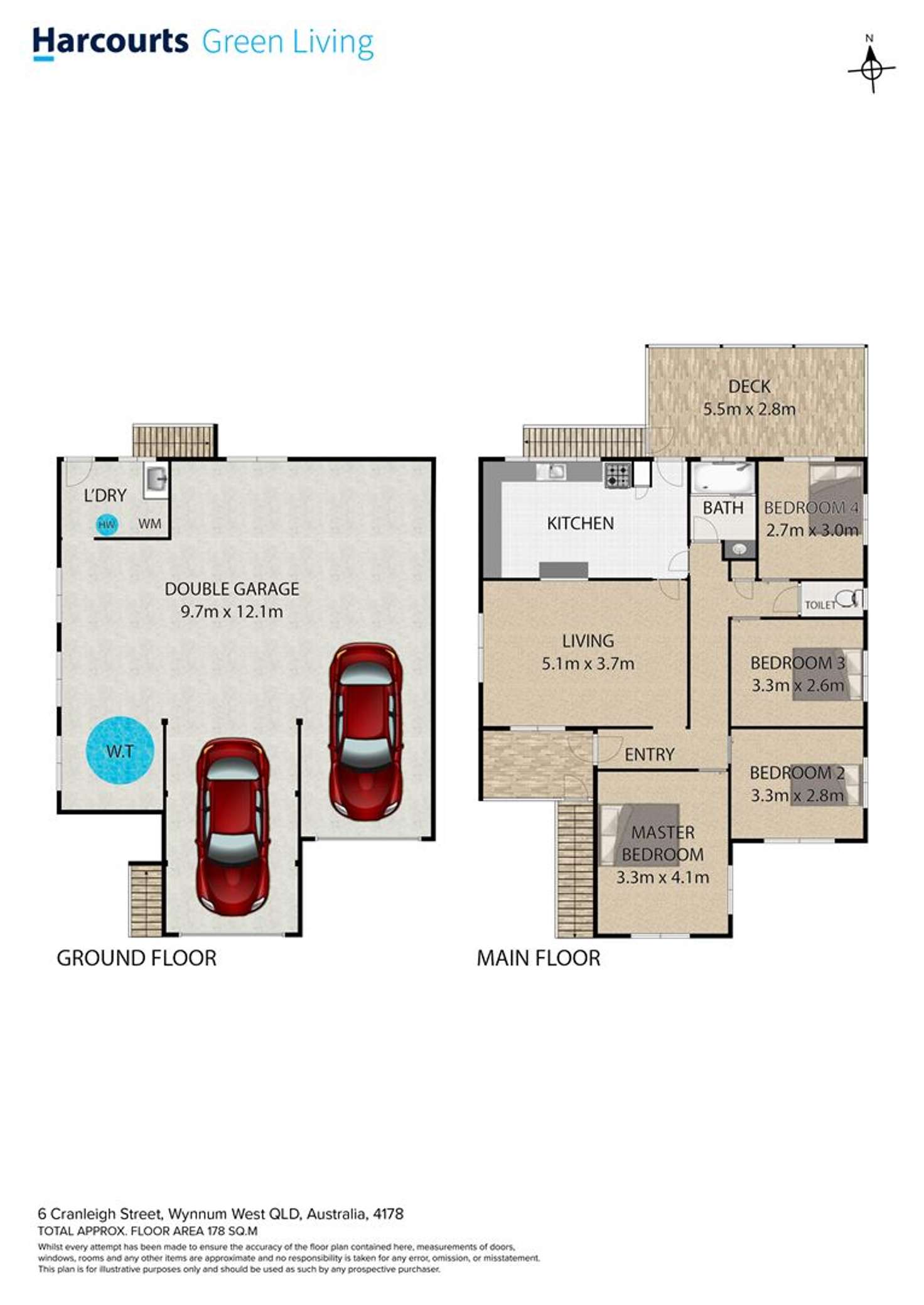 Floorplan of Homely house listing, 6 Cranleigh street, Wynnum West QLD 4178