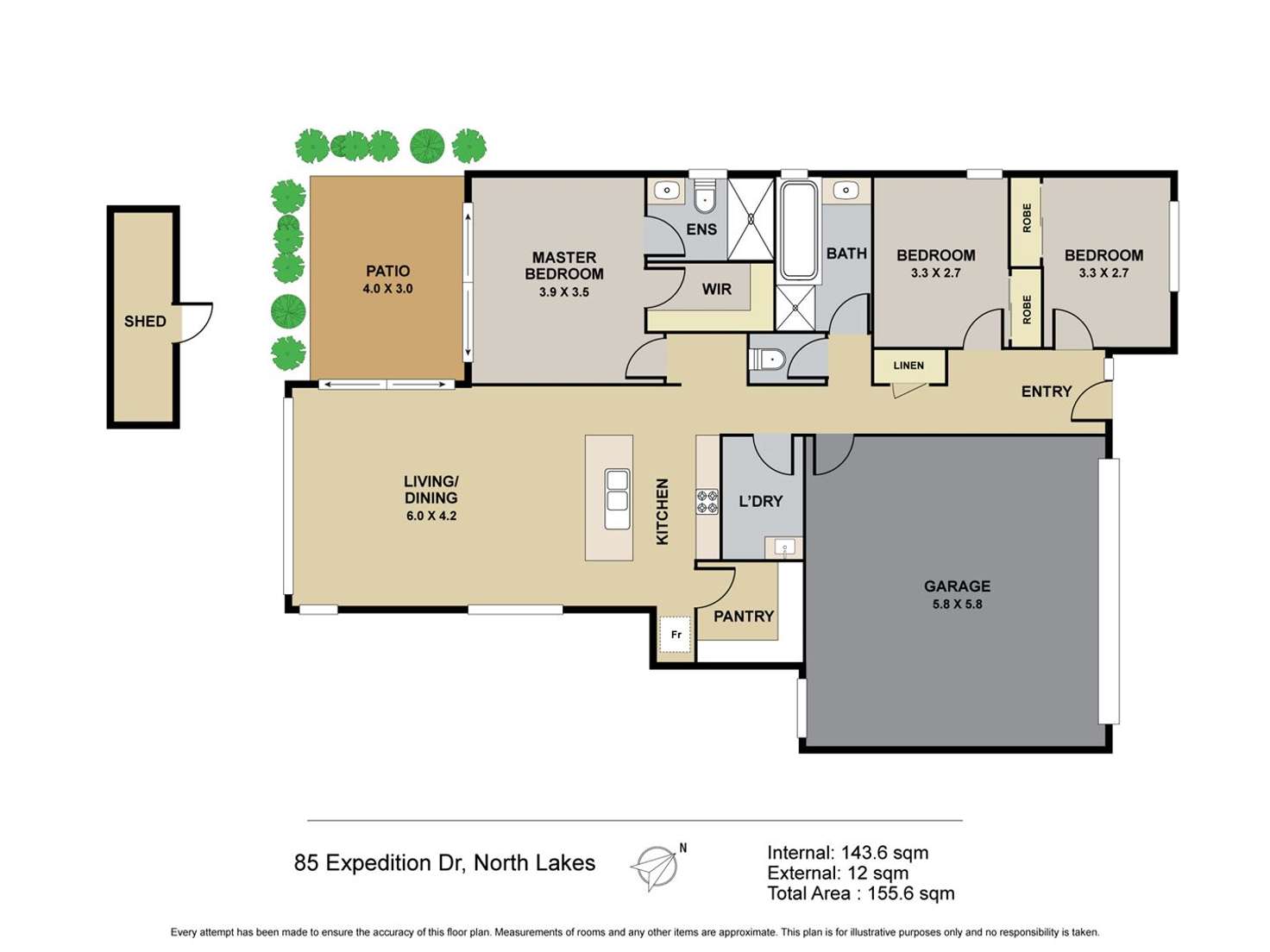 Floorplan of Homely house listing, 85 Expedition Drive, North Lakes QLD 4509