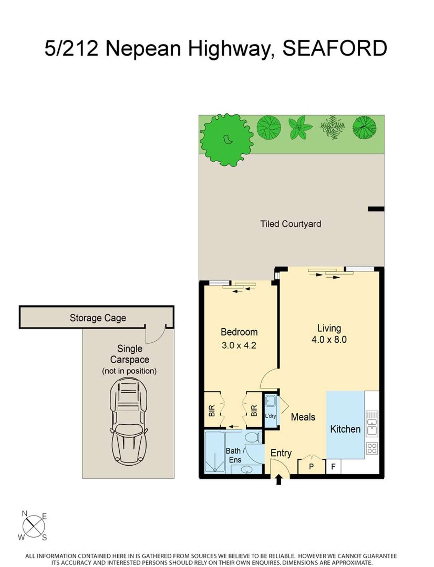 Floorplan of Homely apartment listing, 5/211-212 Nepean Highway, Seaford VIC 3198