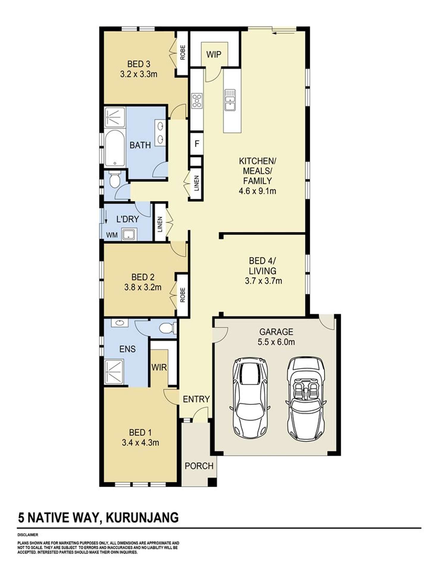 Floorplan of Homely house listing, 5 Native Way, Kurunjang VIC 3337