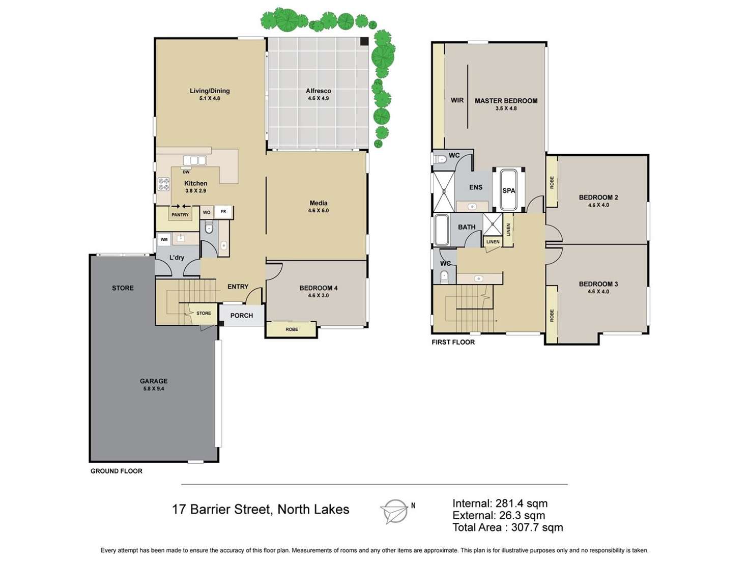 Floorplan of Homely house listing, 17 Barrier Street, North Lakes QLD 4509