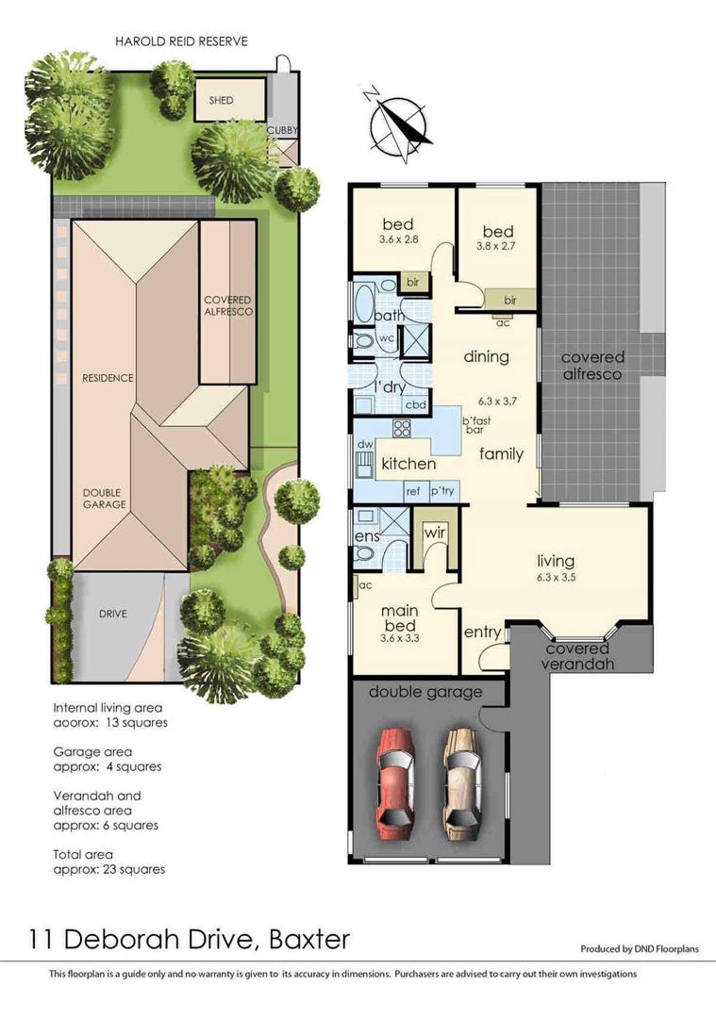 Floorplan of Homely house listing, 11 Deborah Drive, Baxter VIC 3911
