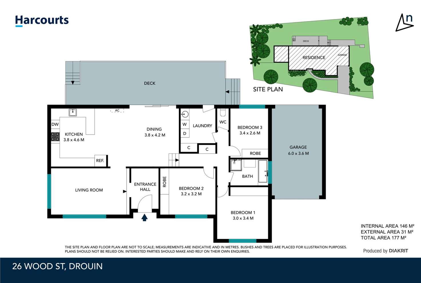 Floorplan of Homely house listing, 26 Wood Street, Drouin VIC 3818