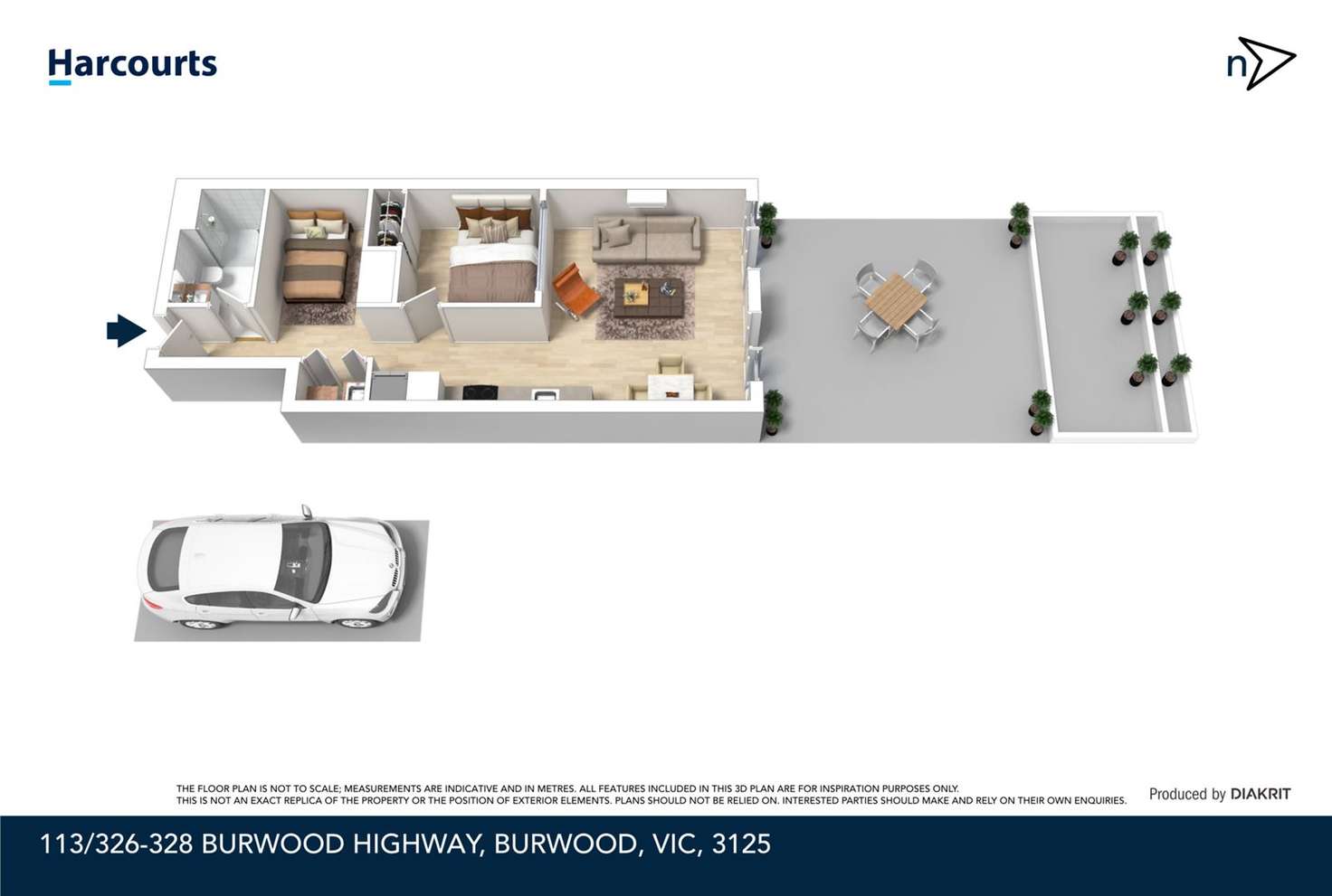 Floorplan of Homely apartment listing, 113/326-328 Burwood Highway, Burwood VIC 3125