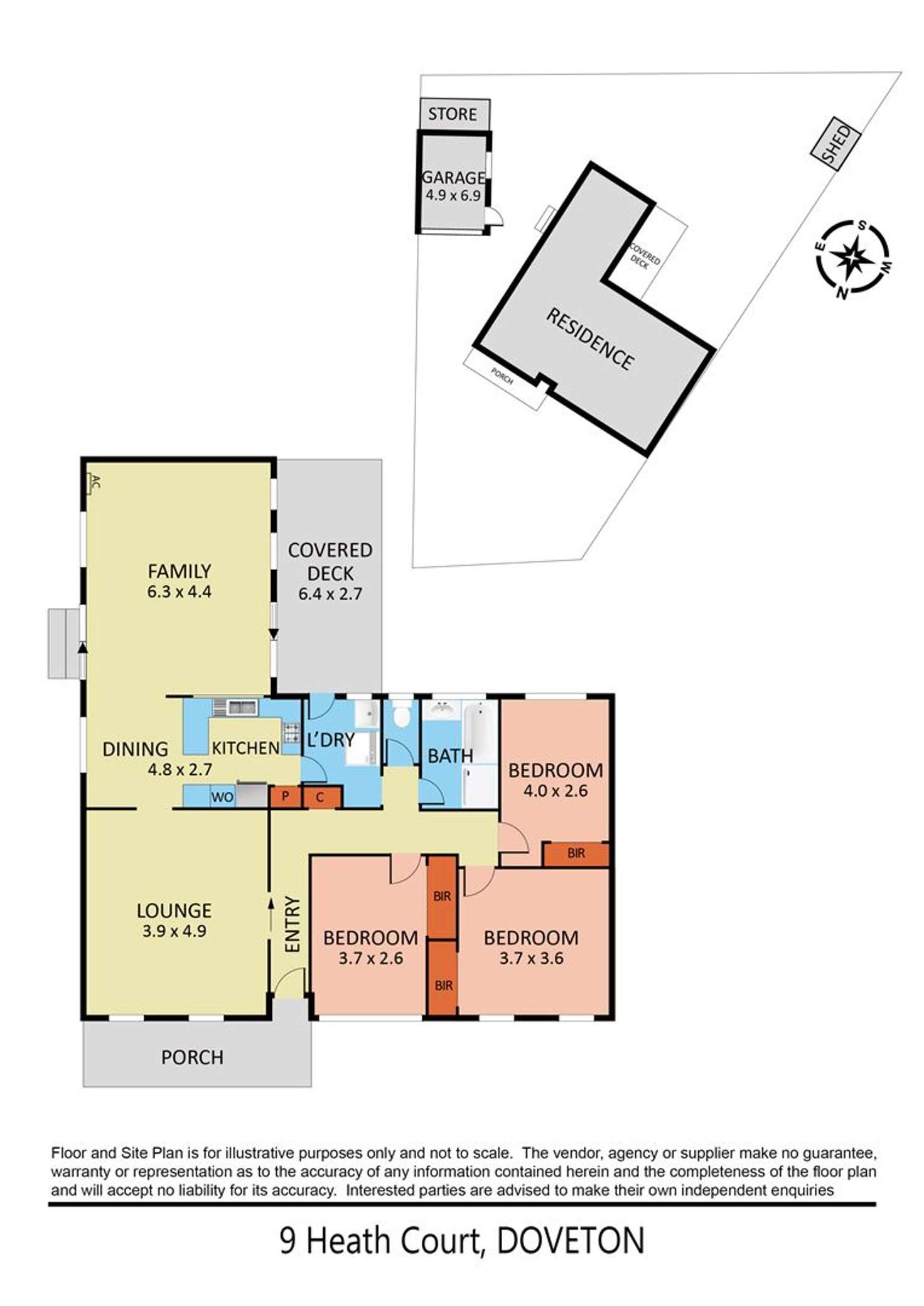 Floorplan of Homely house listing, 9 Heath Court, Doveton VIC 3177