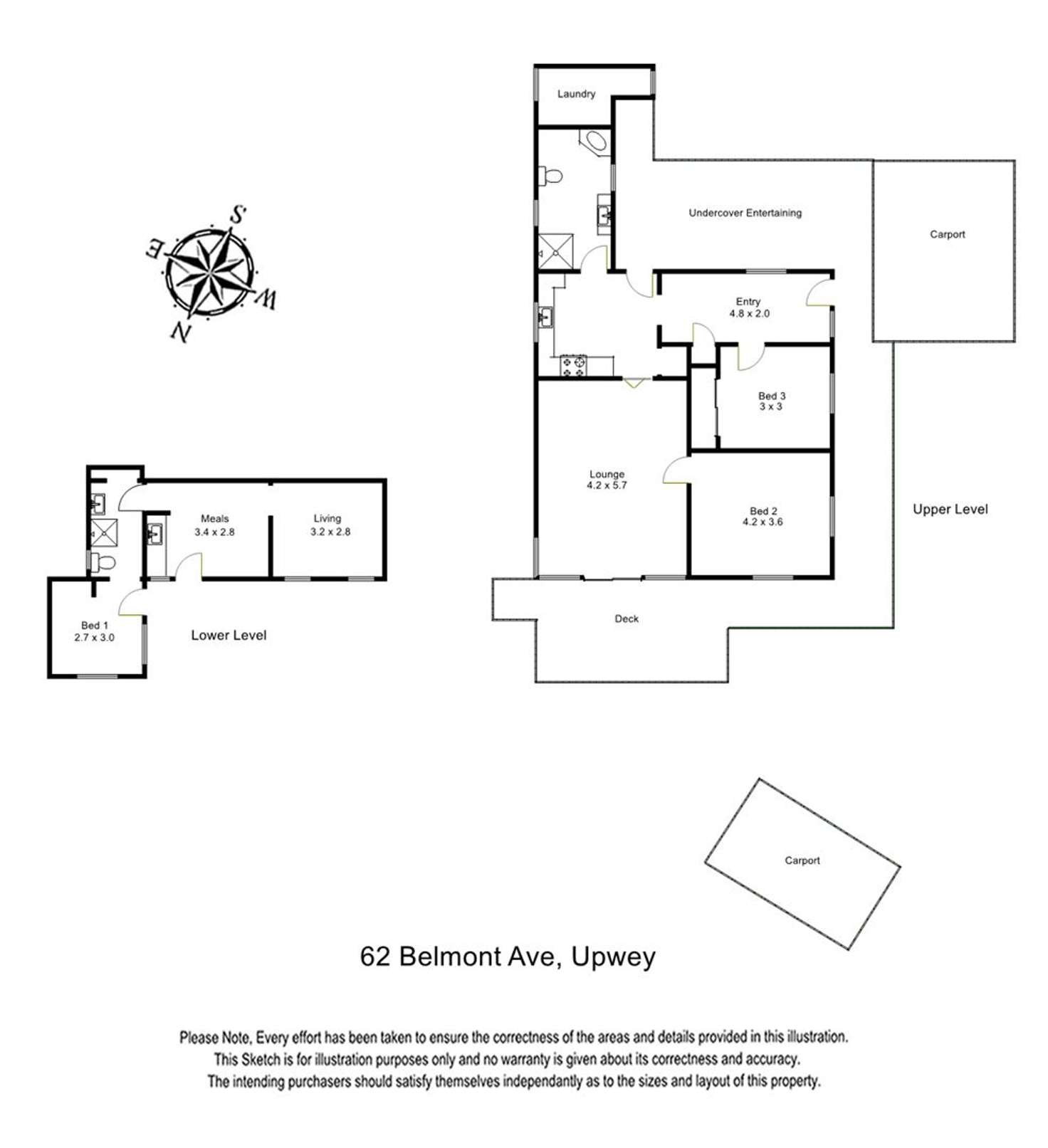 Floorplan of Homely house listing, 62 Belmont Avenue, Upwey VIC 3158