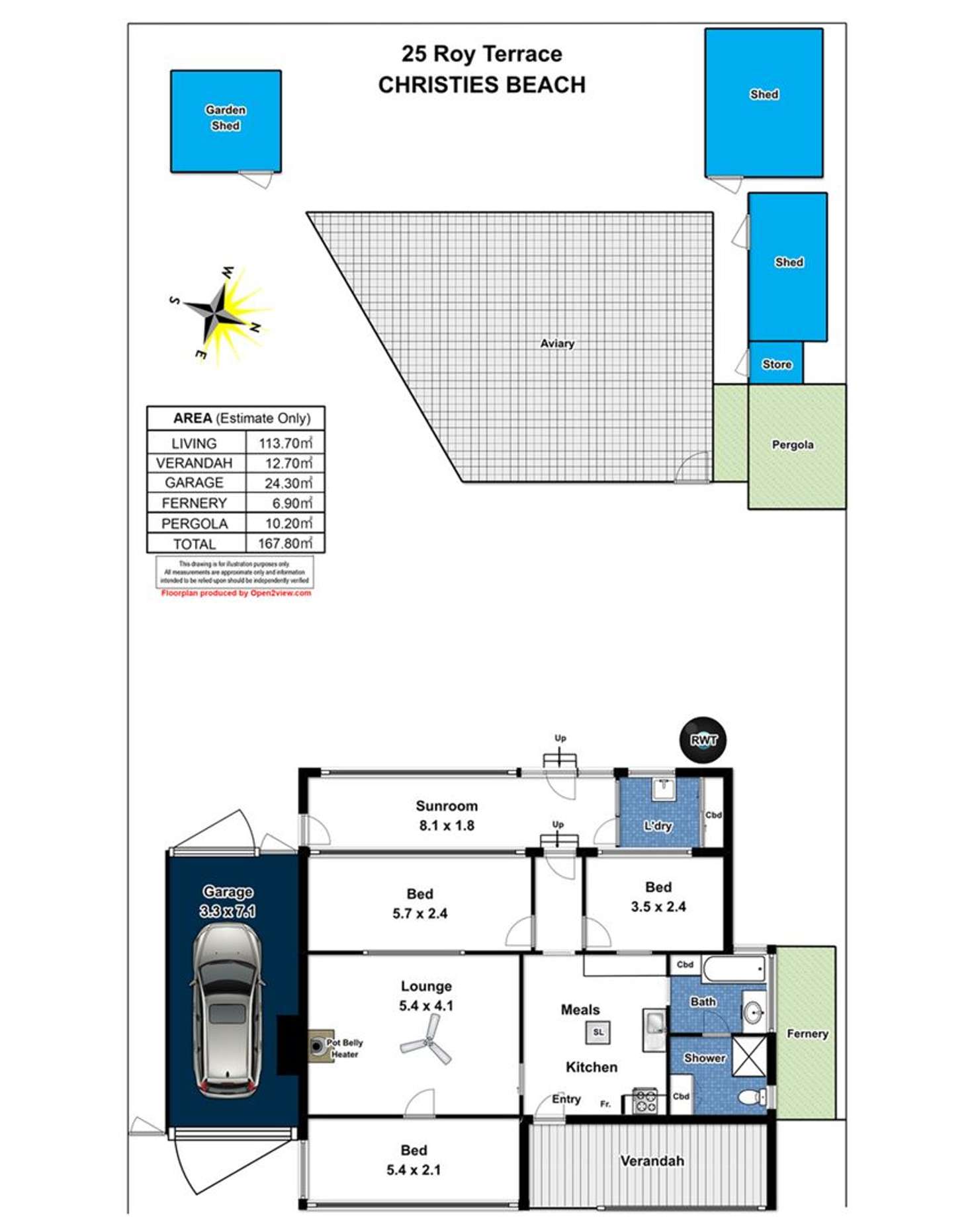Floorplan of Homely house listing, 25 Roy Terrace, Christies Beach SA 5165