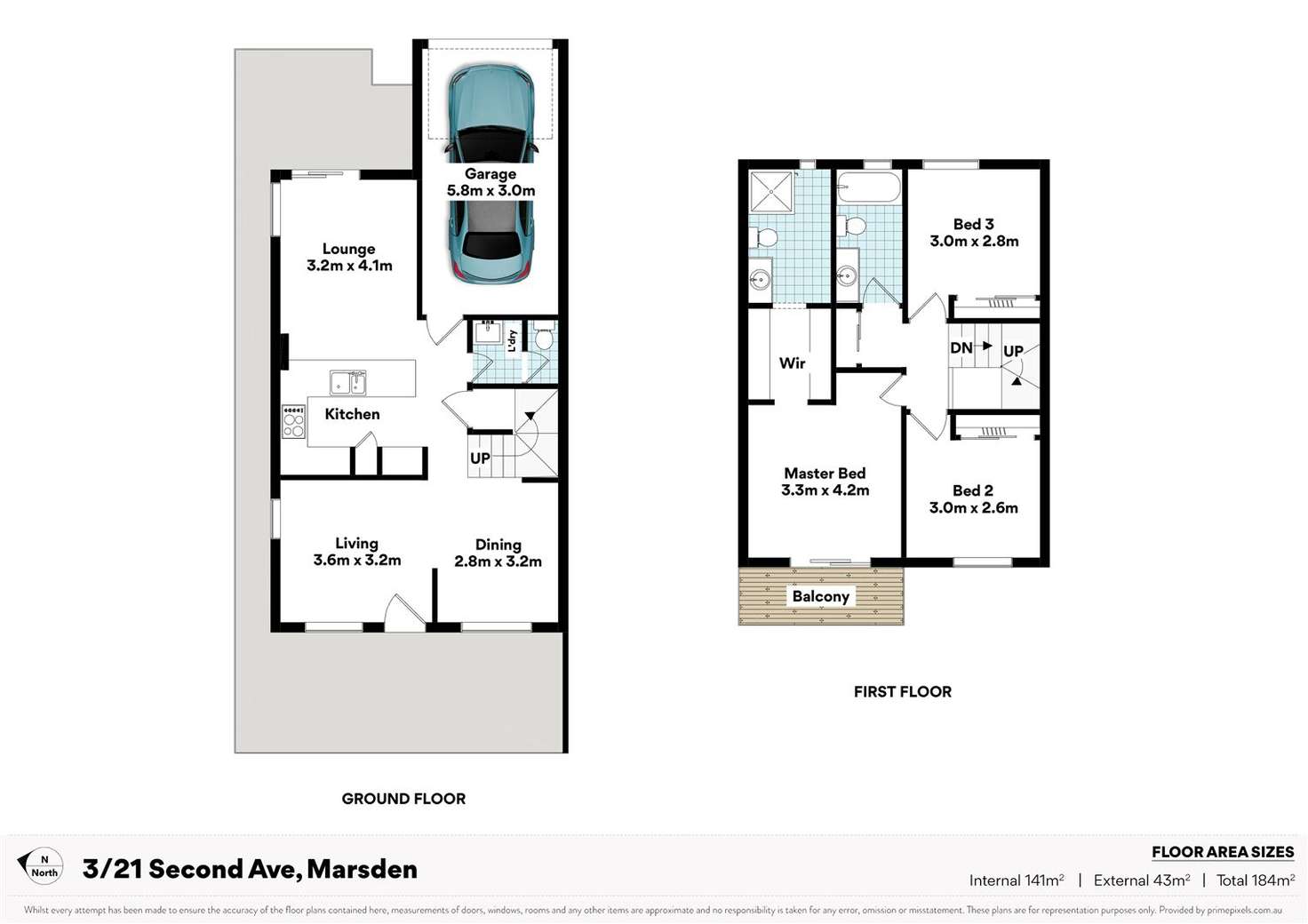Floorplan of Homely townhouse listing, 3/21-29 Second Avenue, Marsden QLD 4132