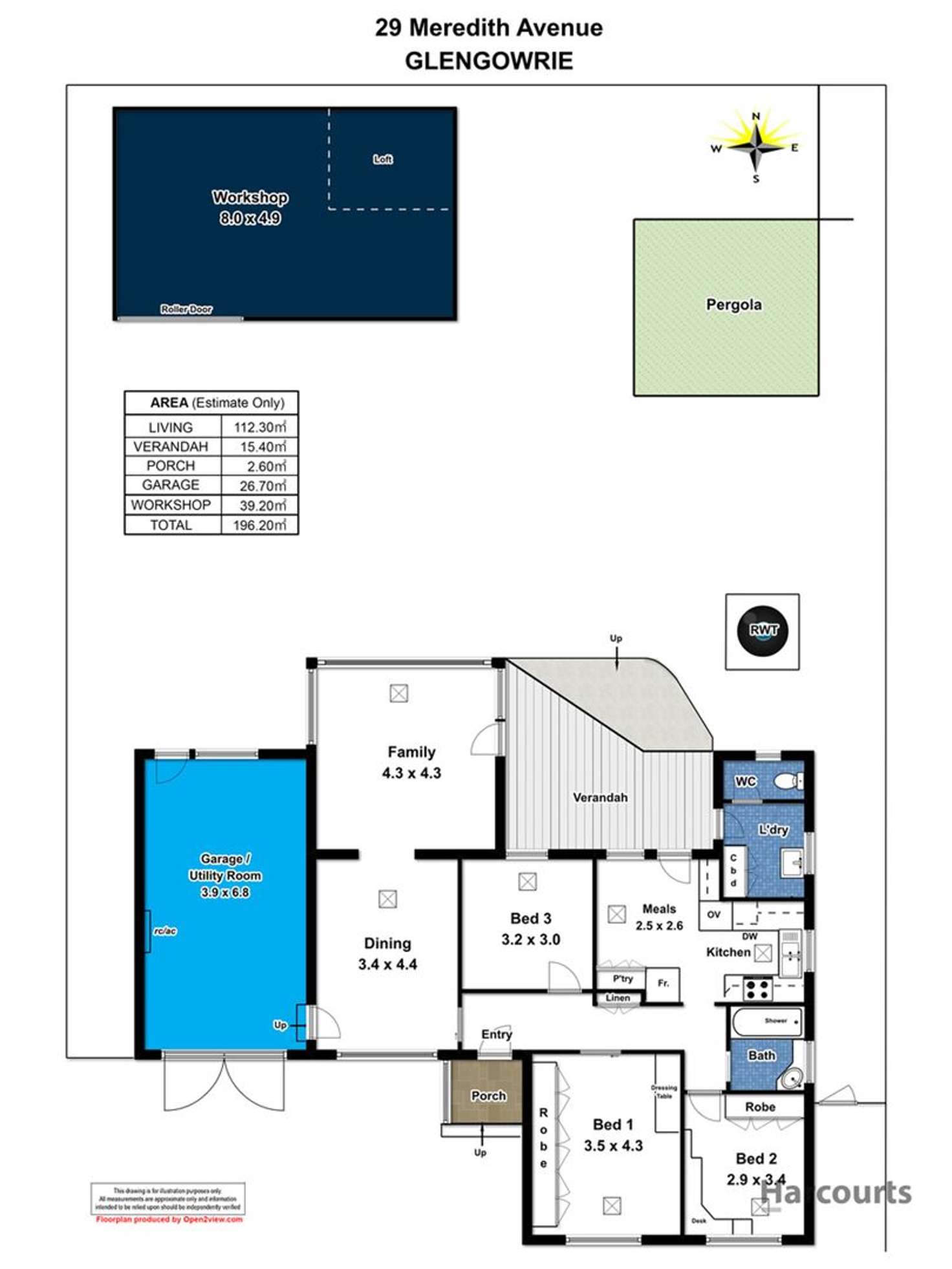 Floorplan of Homely house listing, 29 Meredith Avenue, Glengowrie SA 5044