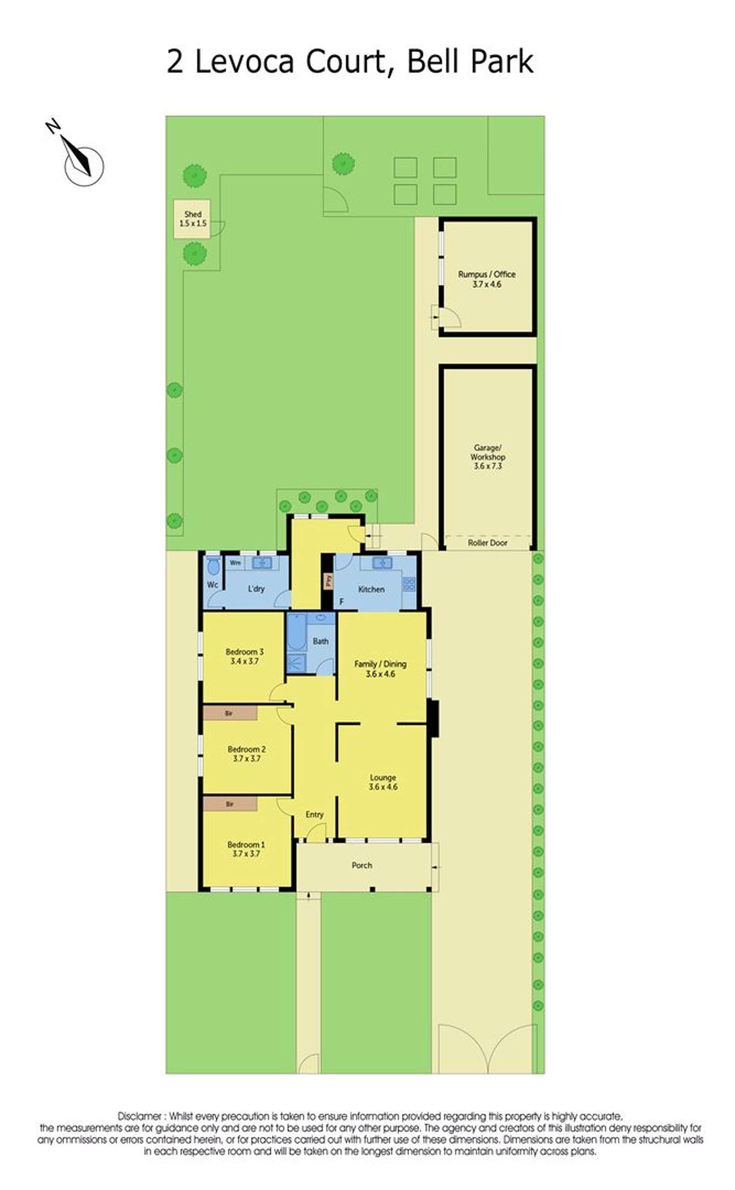 Floorplan of Homely house listing, 2 Levoca Court, Bell Park VIC 3215