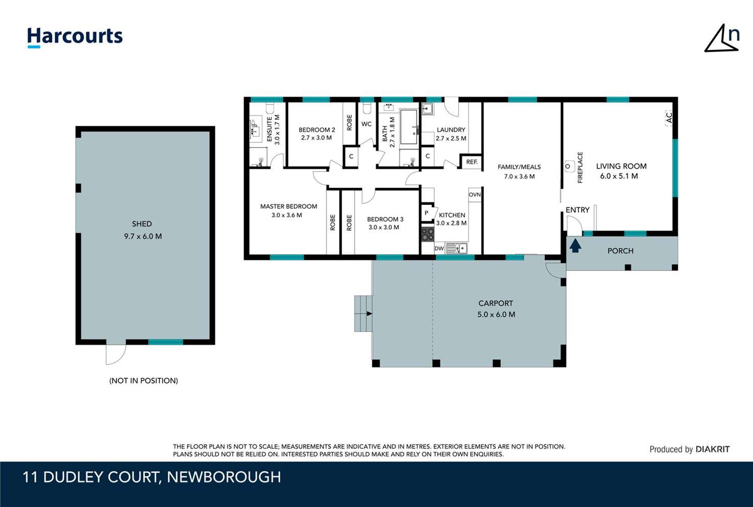 Floorplan of Homely house listing, 11 Dudley Court, Newborough VIC 3825