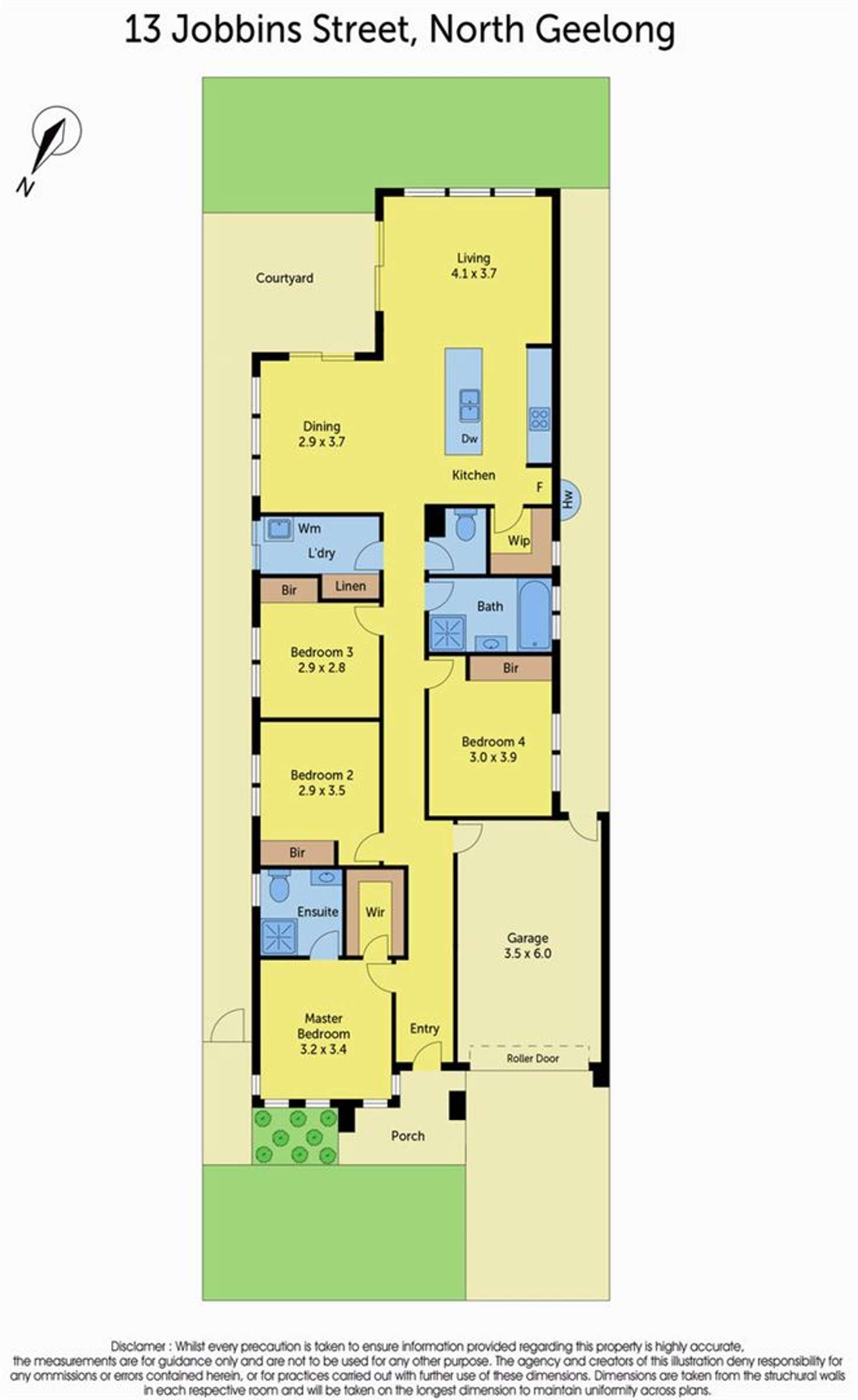 Floorplan of Homely house listing, 13 Jobbins Street, North Geelong VIC 3215