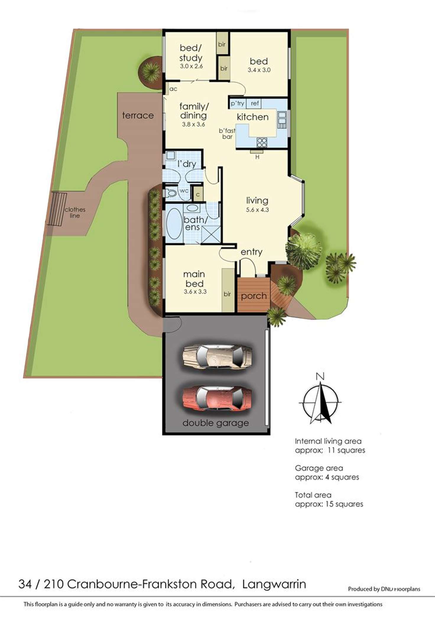 Floorplan of Homely unit listing, 34/210 Cranbourne-Frankston Road, Langwarrin VIC 3910