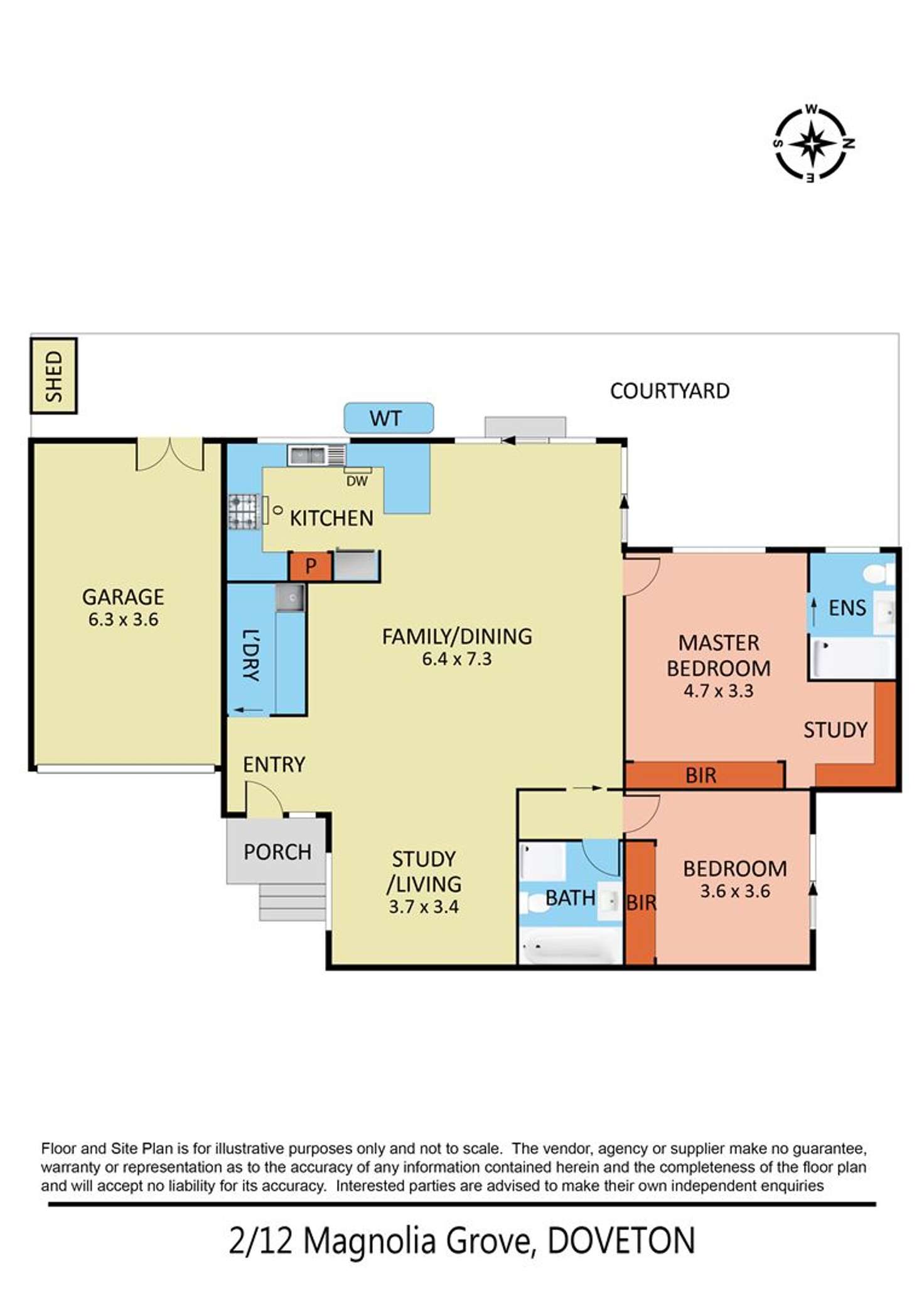 Floorplan of Homely unit listing, 2/12 Magnolia Grove, Doveton VIC 3177