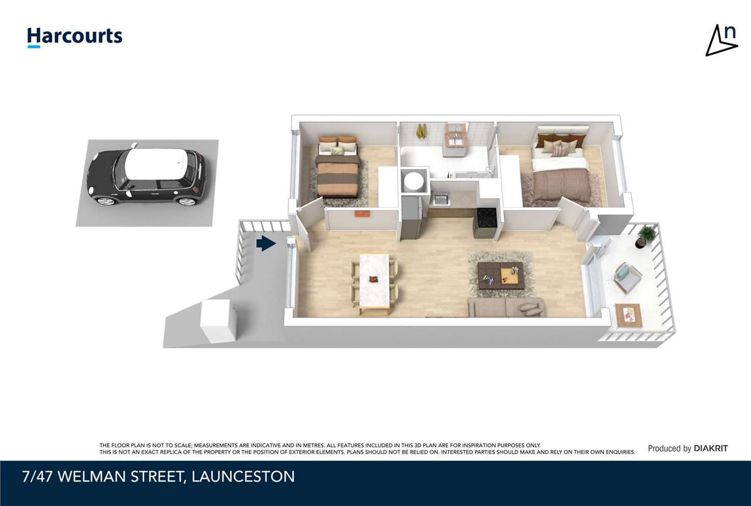 Floorplan of Homely apartment listing, 7/47 Welman Street, Launceston TAS 7250