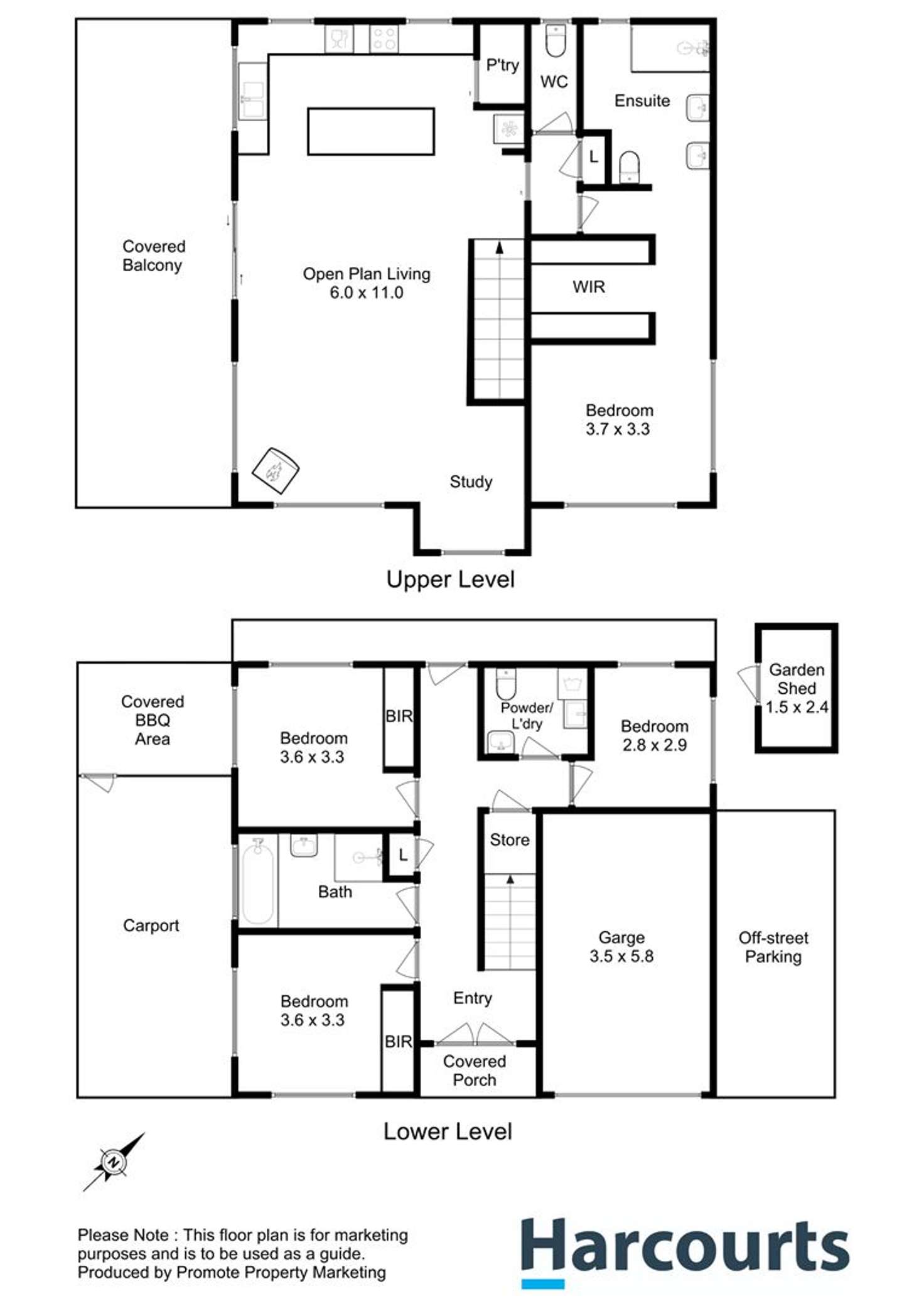 Floorplan of Homely house listing, 3/5 Wells Parade, Blackmans Bay TAS 7052
