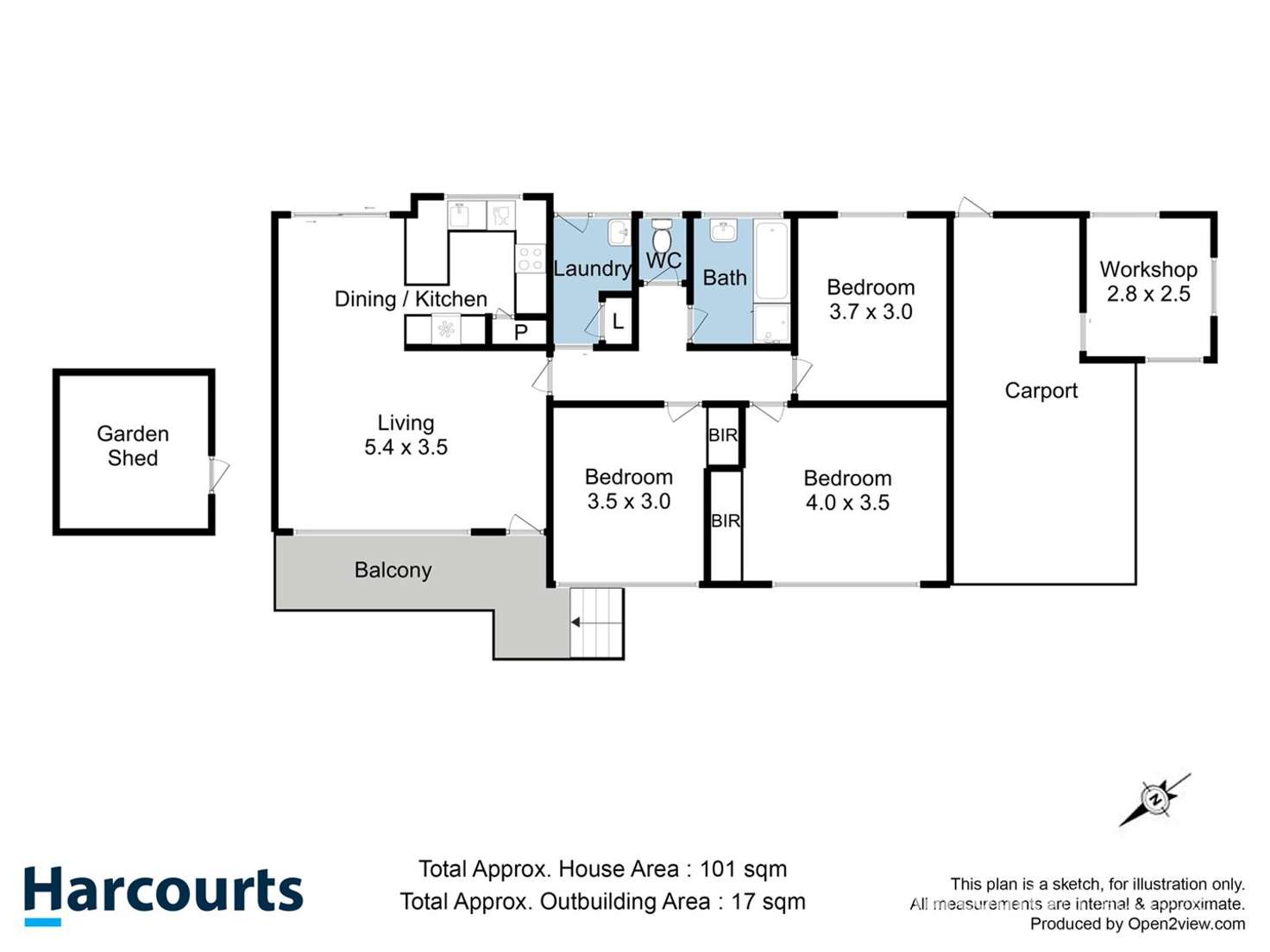 Floorplan of Homely house listing, 283 Redwood Road, Kingston TAS 7050