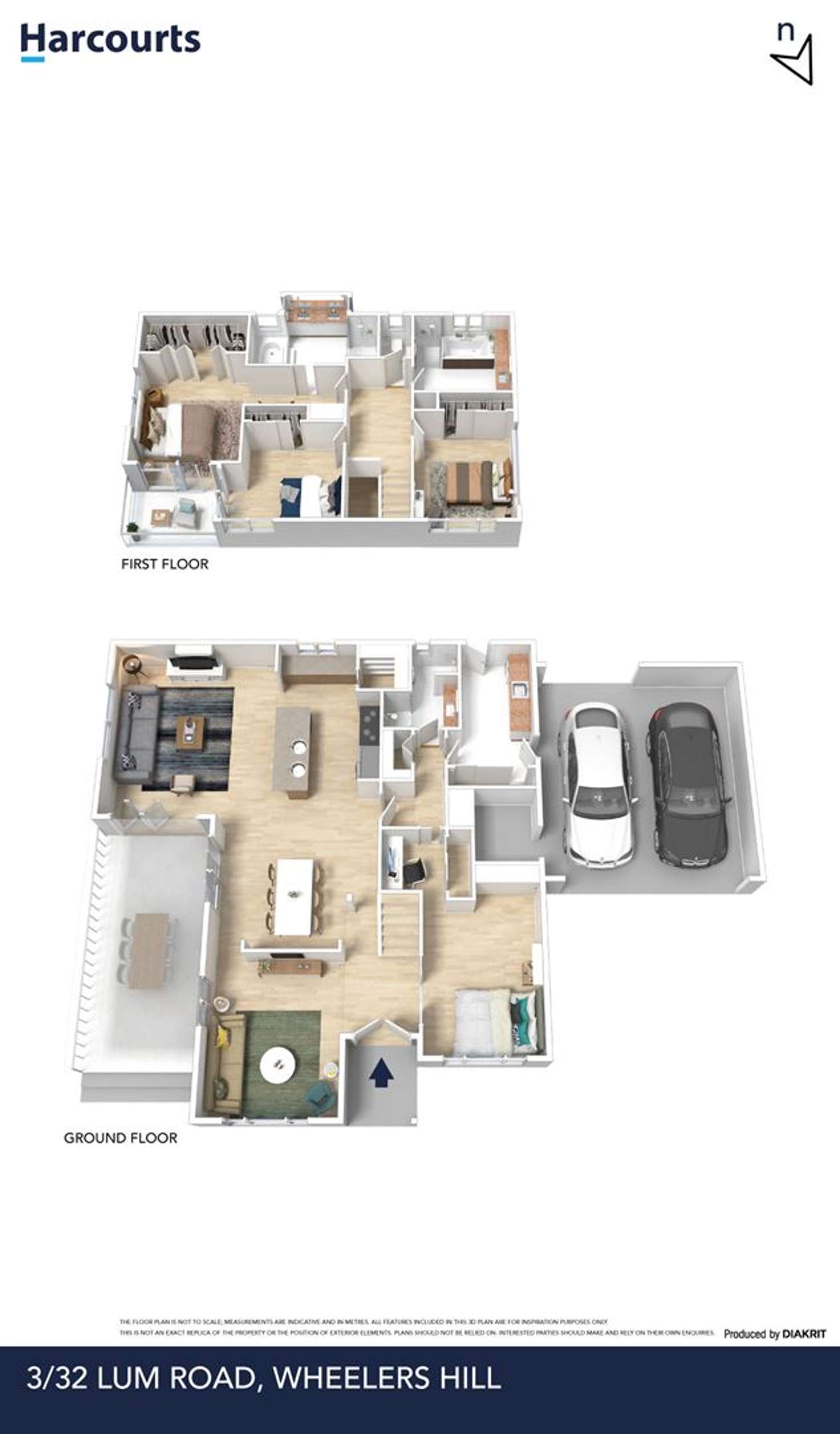 Floorplan of Homely townhouse listing, 3/32 Lum Road, Wheelers Hill VIC 3150