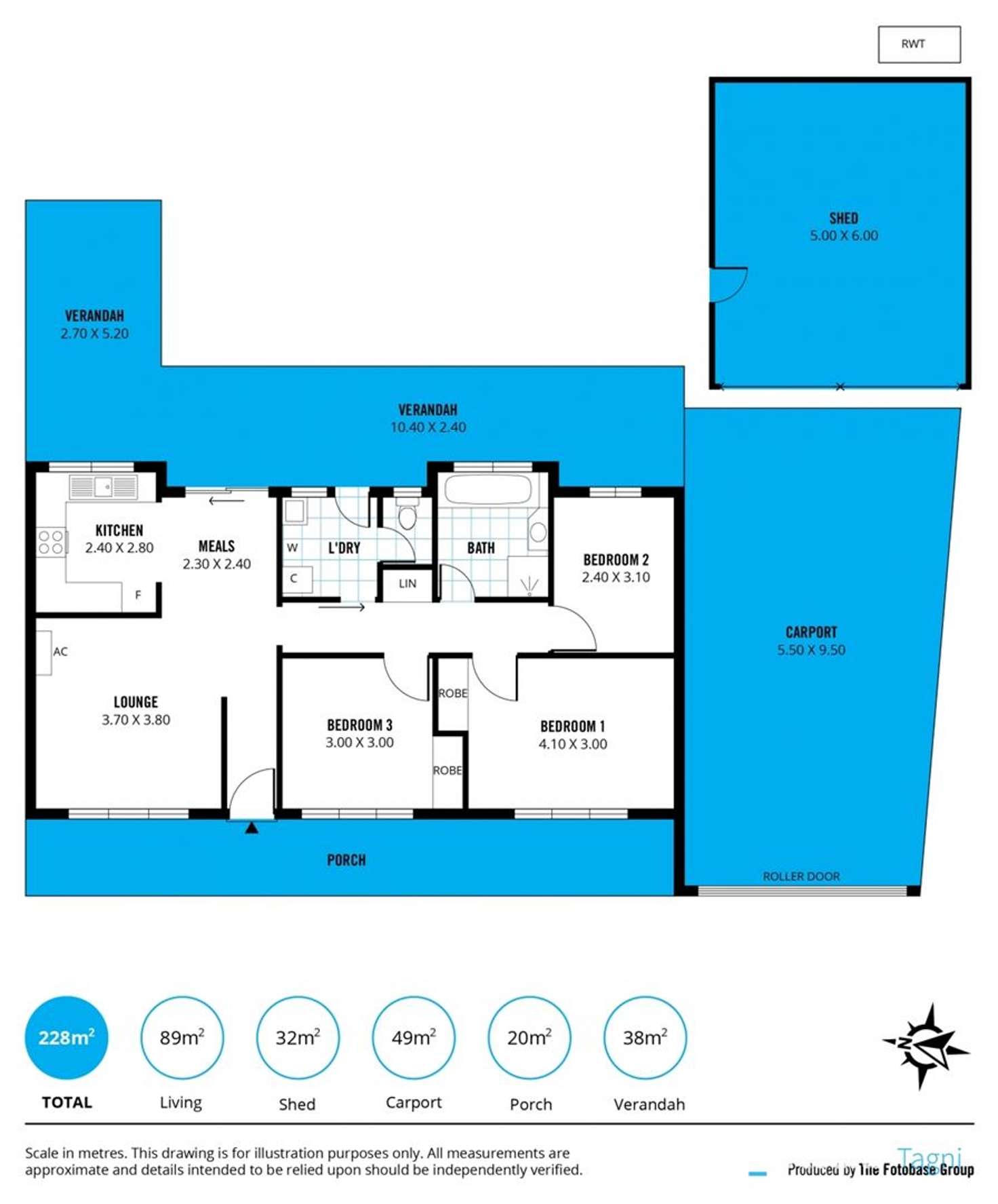 Floorplan of Homely house listing, 5 Newport Crescent, Aberfoyle Park SA 5159