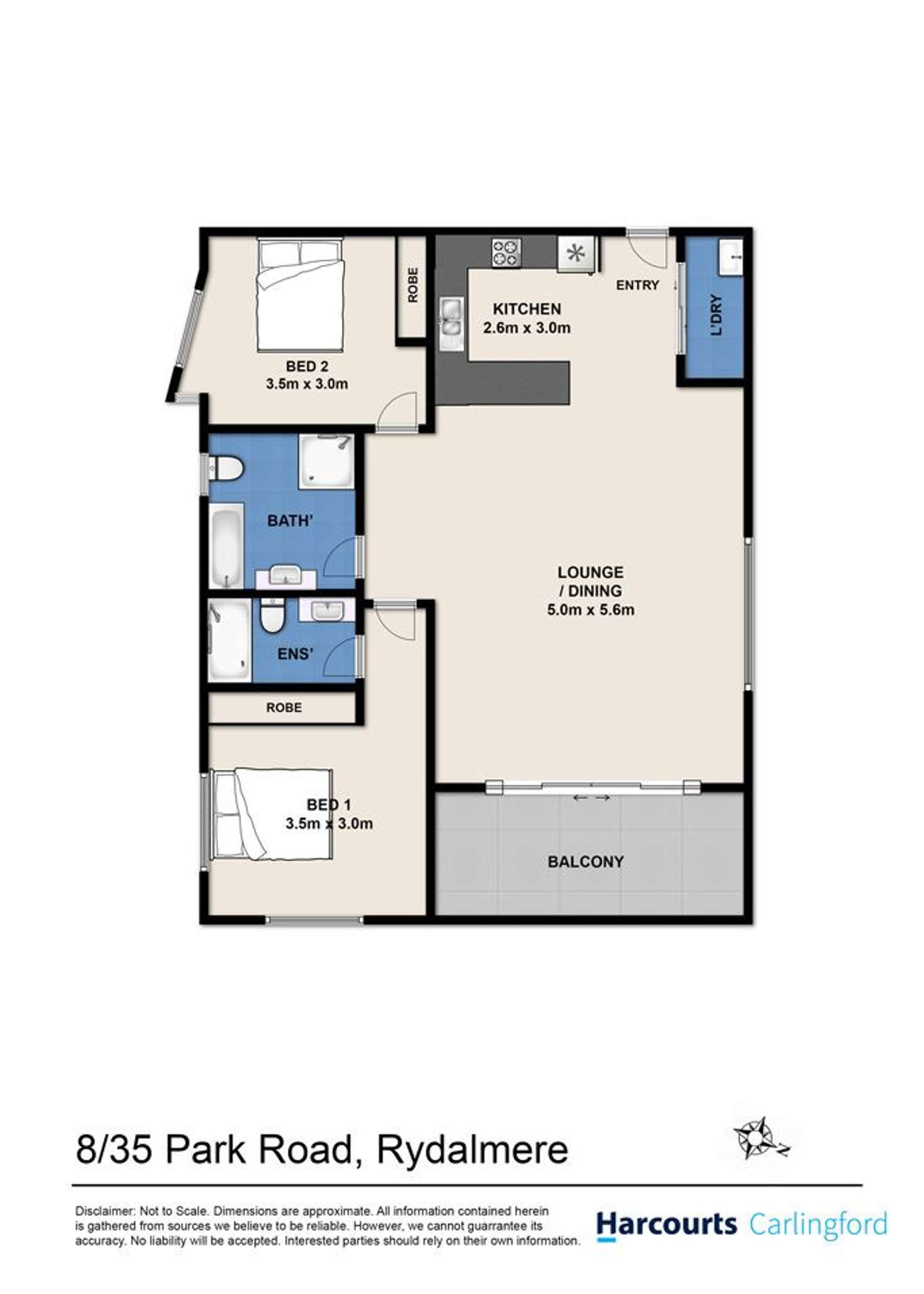Floorplan of Homely unit listing, 8/35 Park Road, Rydalmere NSW 2116
