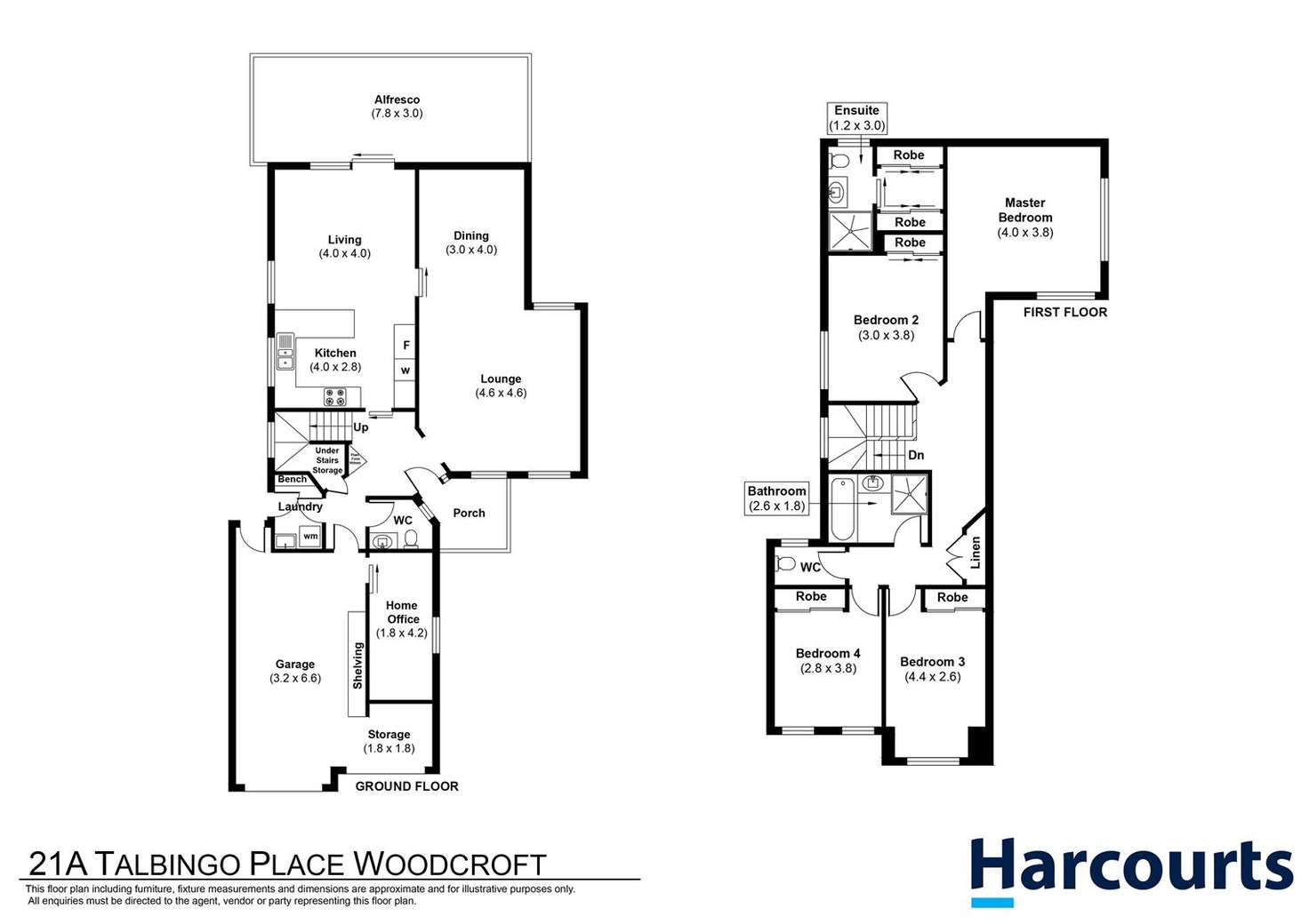 Floorplan of Homely house listing, 21a Talbingo Place, Woodcroft NSW 2767