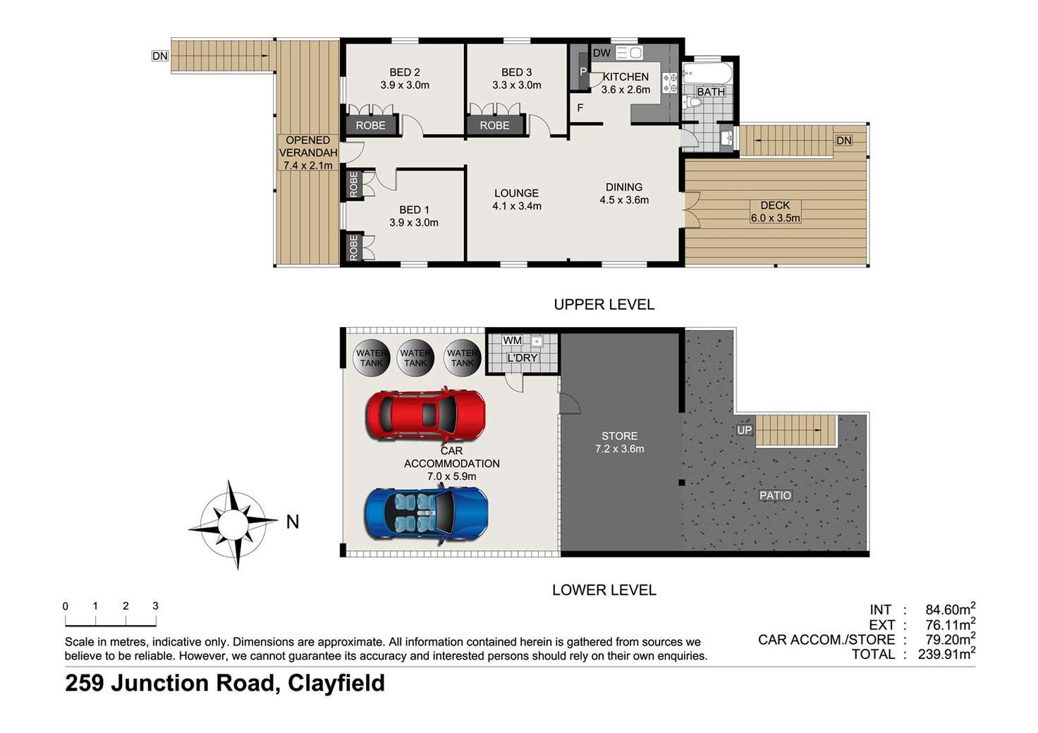 Floorplan of Homely house listing, 259 Junction Rd, Clayfield QLD 4011