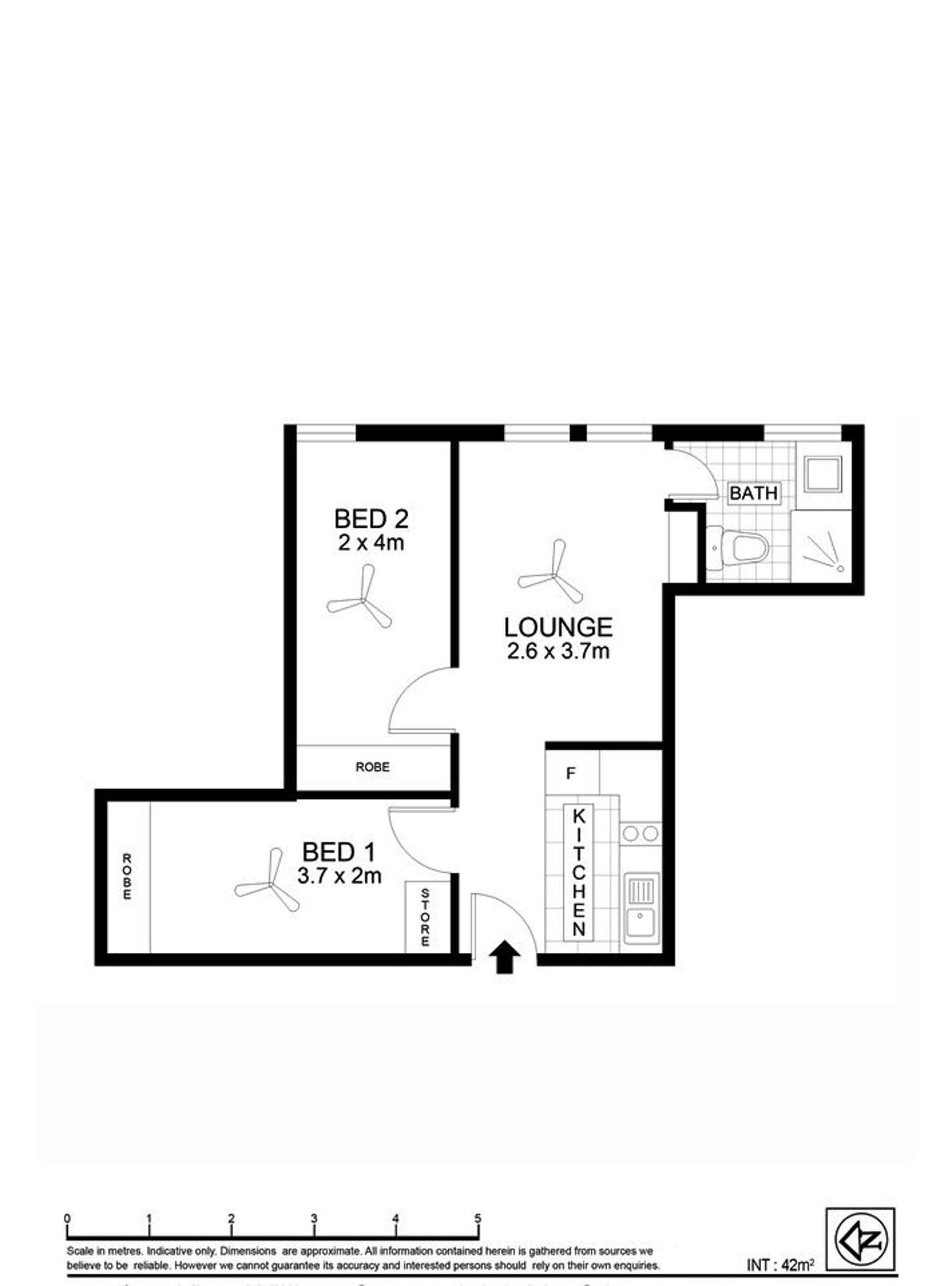 Floorplan of Homely apartment listing, 201/23 King William Street, Adelaide SA 5000