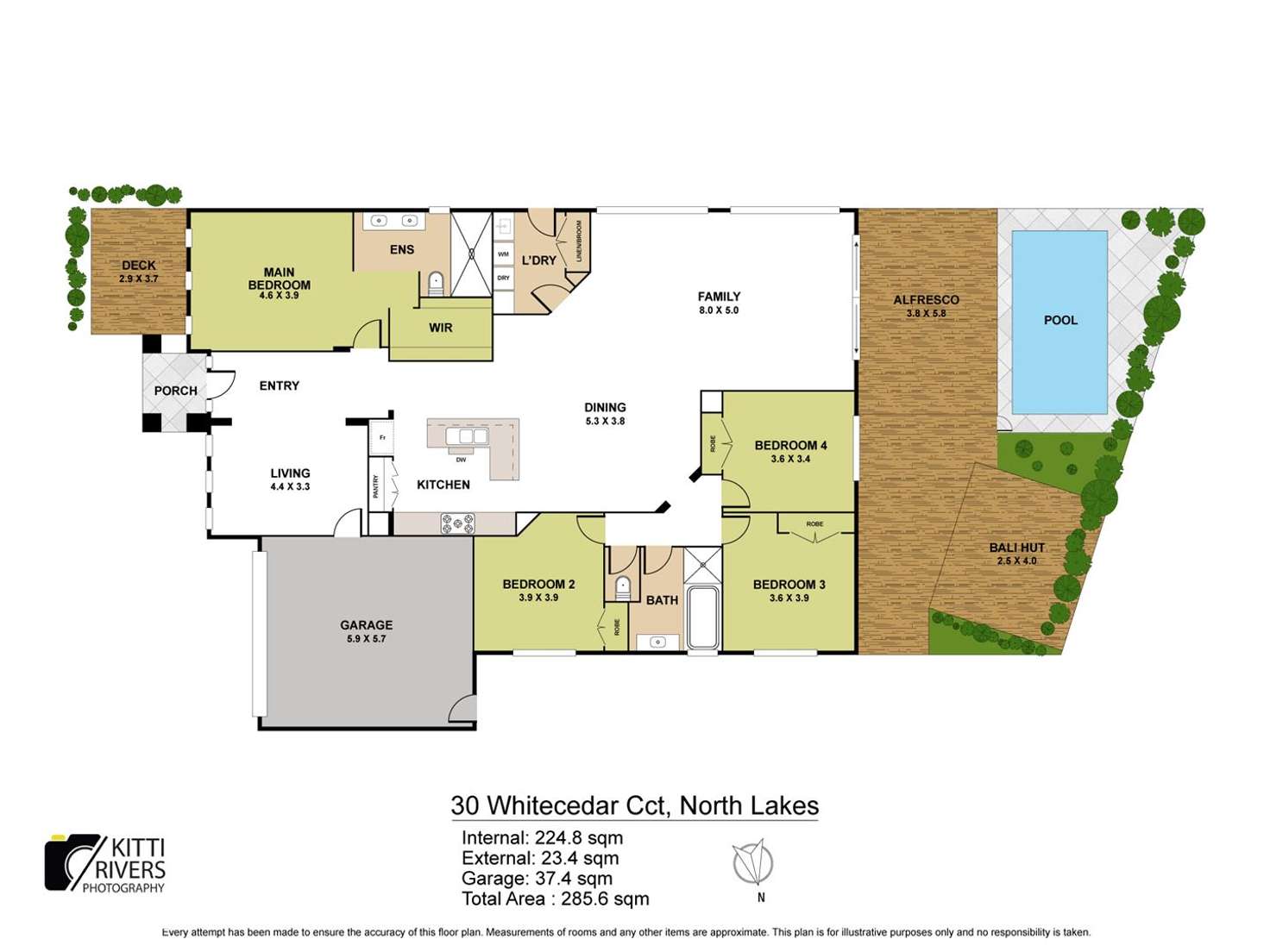Floorplan of Homely house listing, 30 Whitecedar Circuit, North Lakes QLD 4509