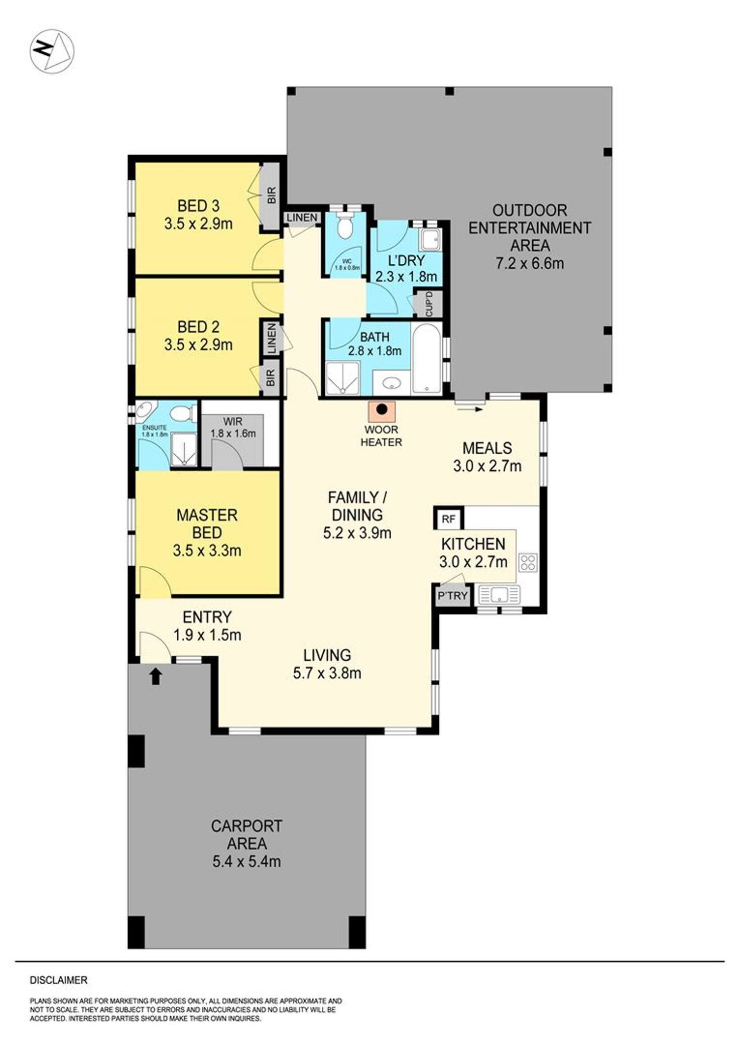 Floorplan of Homely house listing, 7 Harold Close, Sebastopol VIC 3356