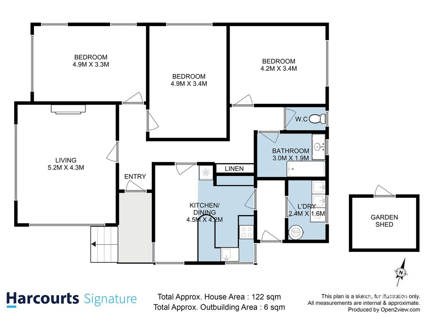Floorplan of Homely house listing, 25 Radcliff Crescent, Rosetta TAS 7010