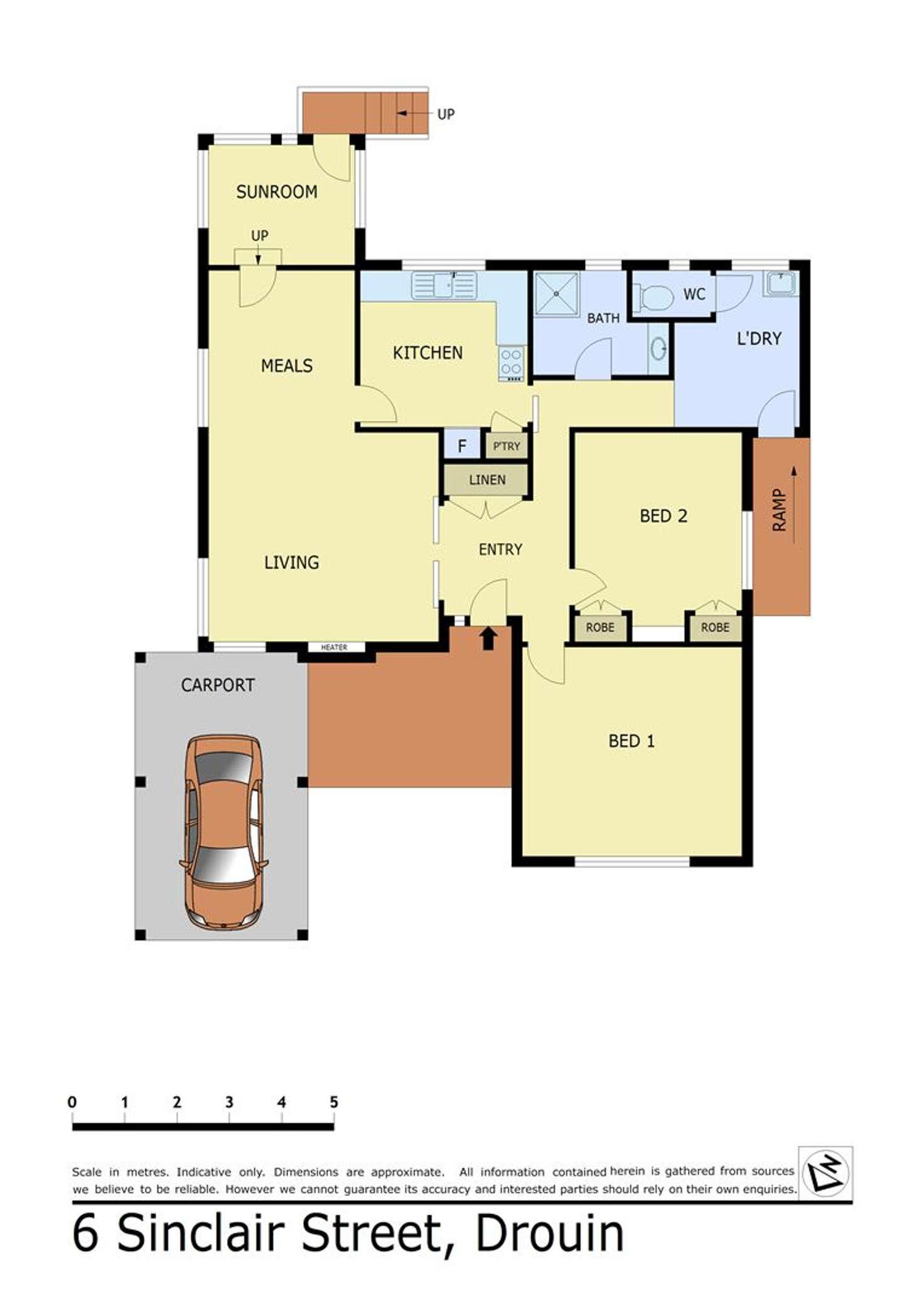 Floorplan of Homely house listing, 6 Sinclair Street, Drouin VIC 3818