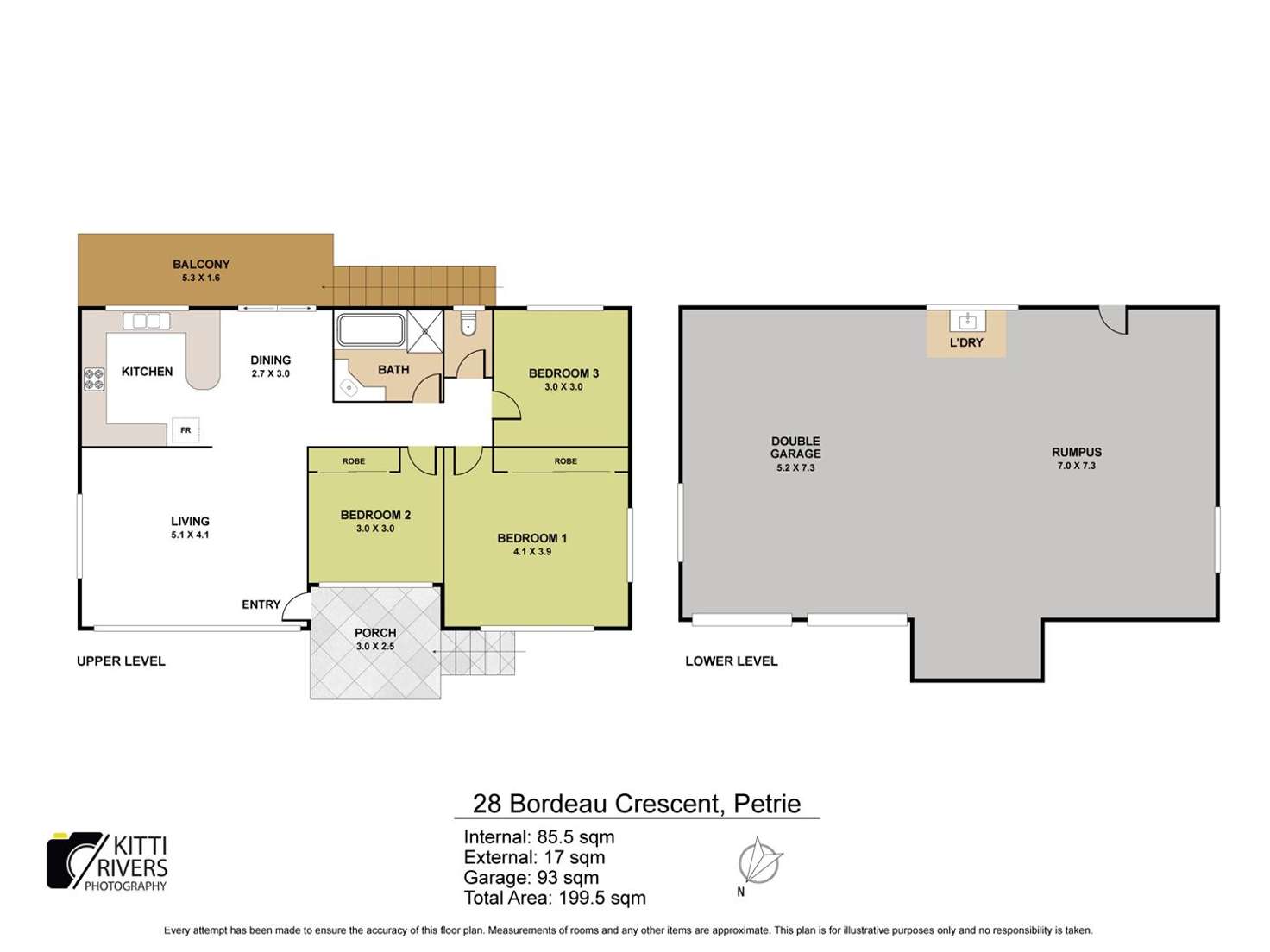 Floorplan of Homely house listing, 28 Bordeau Crescent, Petrie QLD 4502