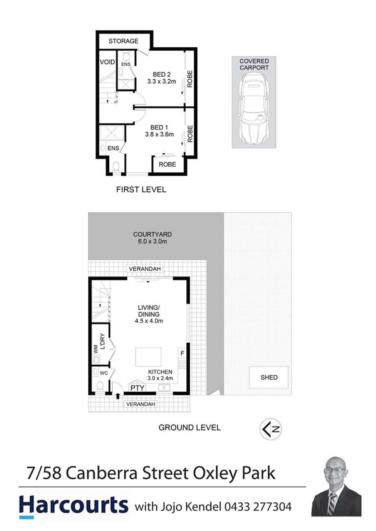 Floorplan of Homely townhouse listing, 7/58 Canberra Street, Oxley Park NSW 2760