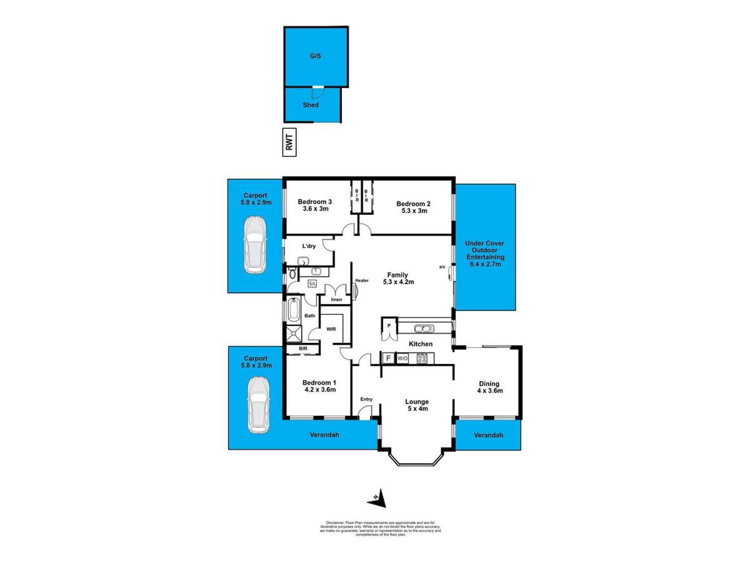 Floorplan of Homely house listing, 4 Yorke Avenue, Belair SA 5052